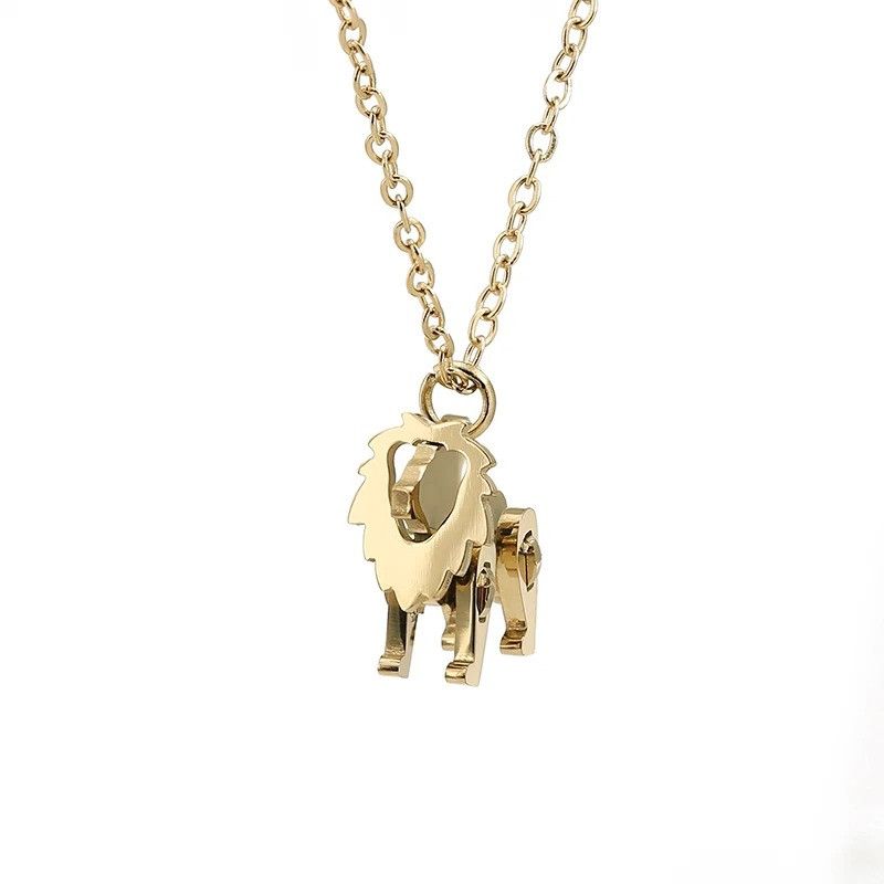 Jewelry 3D Lion Charm Stainless Steel Size ONE SIZE - 2 Thumbnail