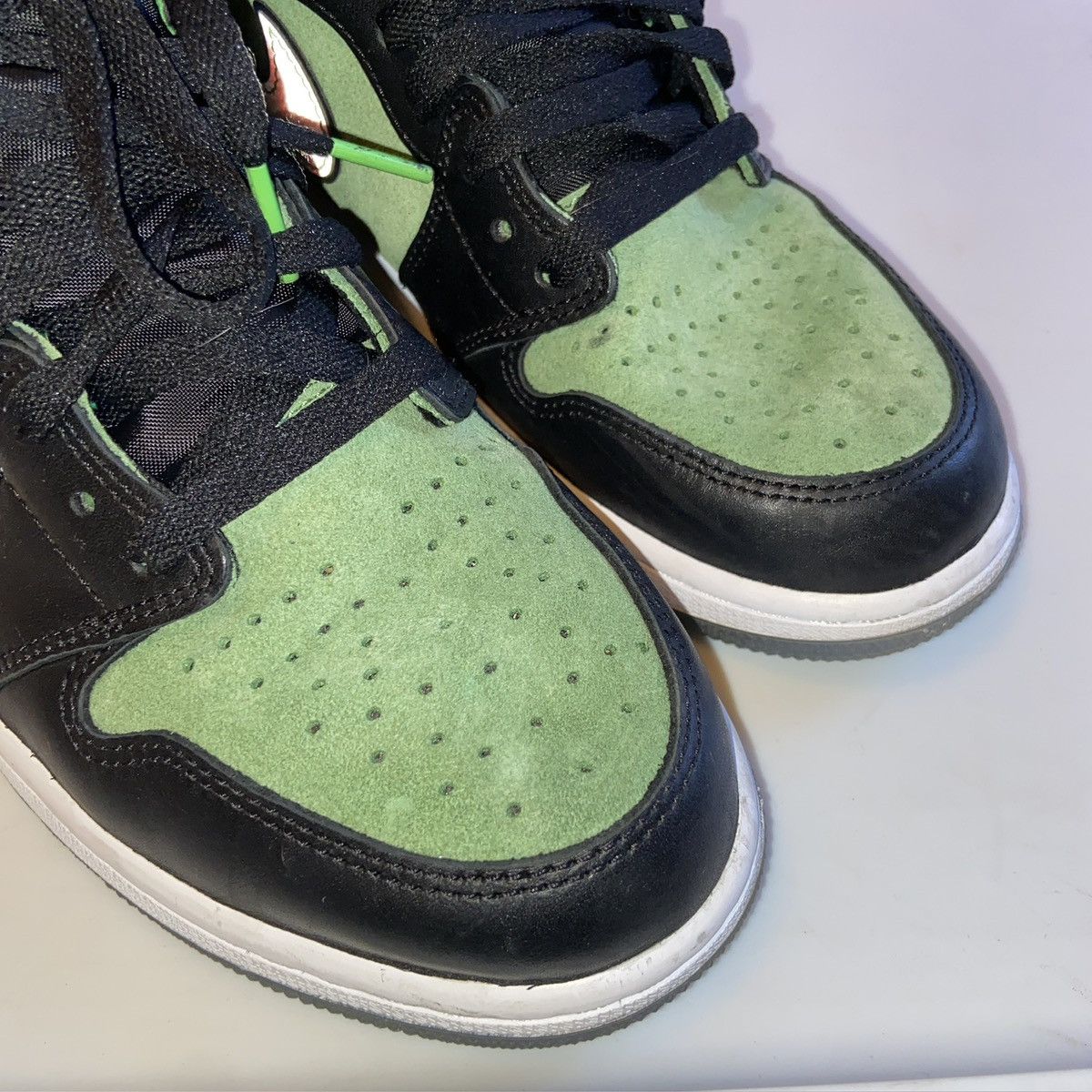 Nike Nike Air Jordan 1 High Zoom Zen Green Size US 10 / EU 43 - 4 Thumbnail