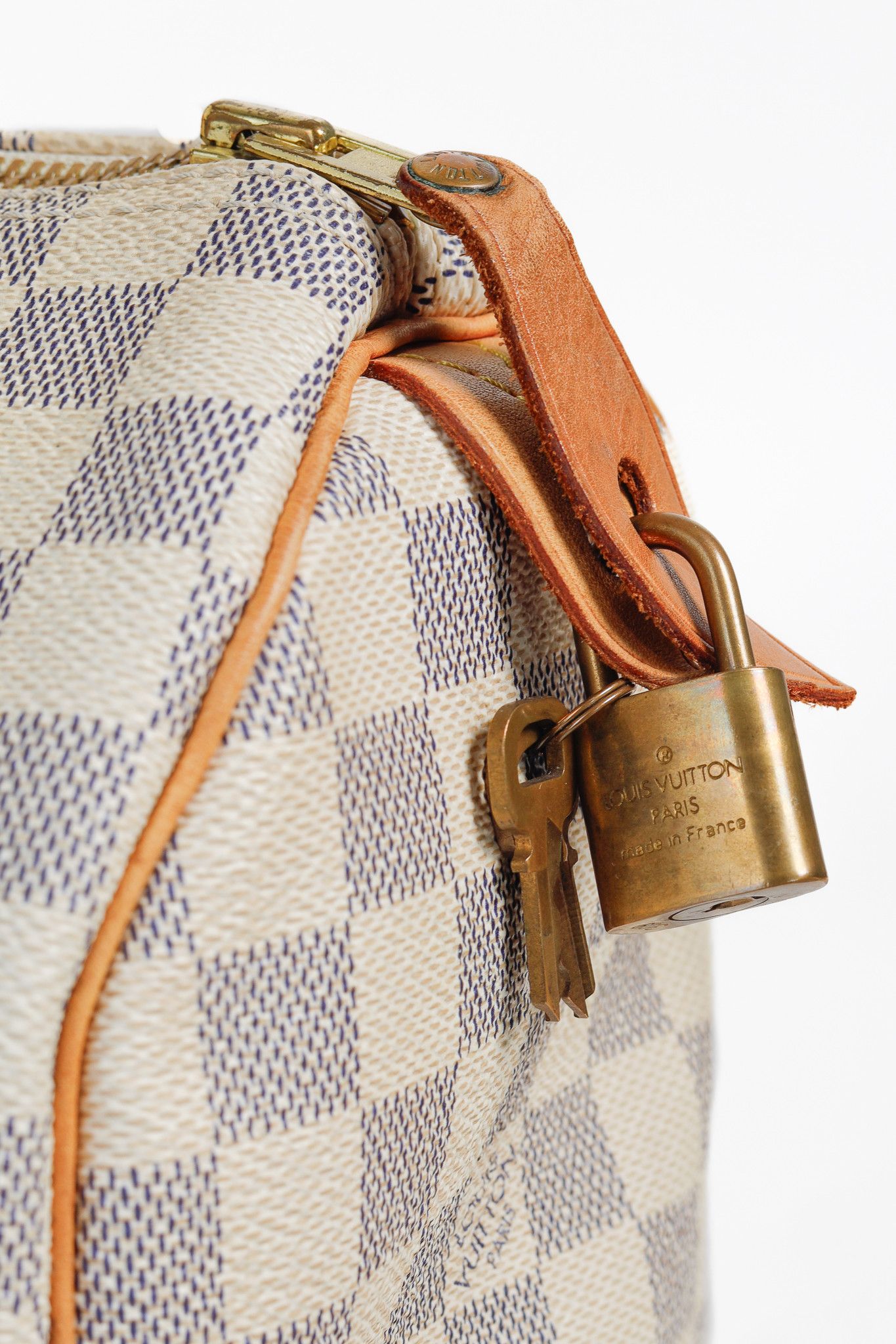 Louis Vuitton Louis Vuitton Vintage Speedy 25 Damier Azur Bag Size ONE SIZE - 9 Thumbnail