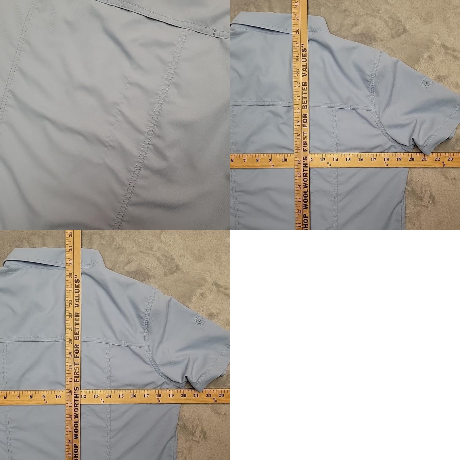 Gramicci Gramicci Shirt Womens L Blue Short Sleeve Button-Up Hiking Outdoor Performance - Casual Spring Summer Women’s Shirt Size L / US 10 / IT 46 - 8 Thumbnail