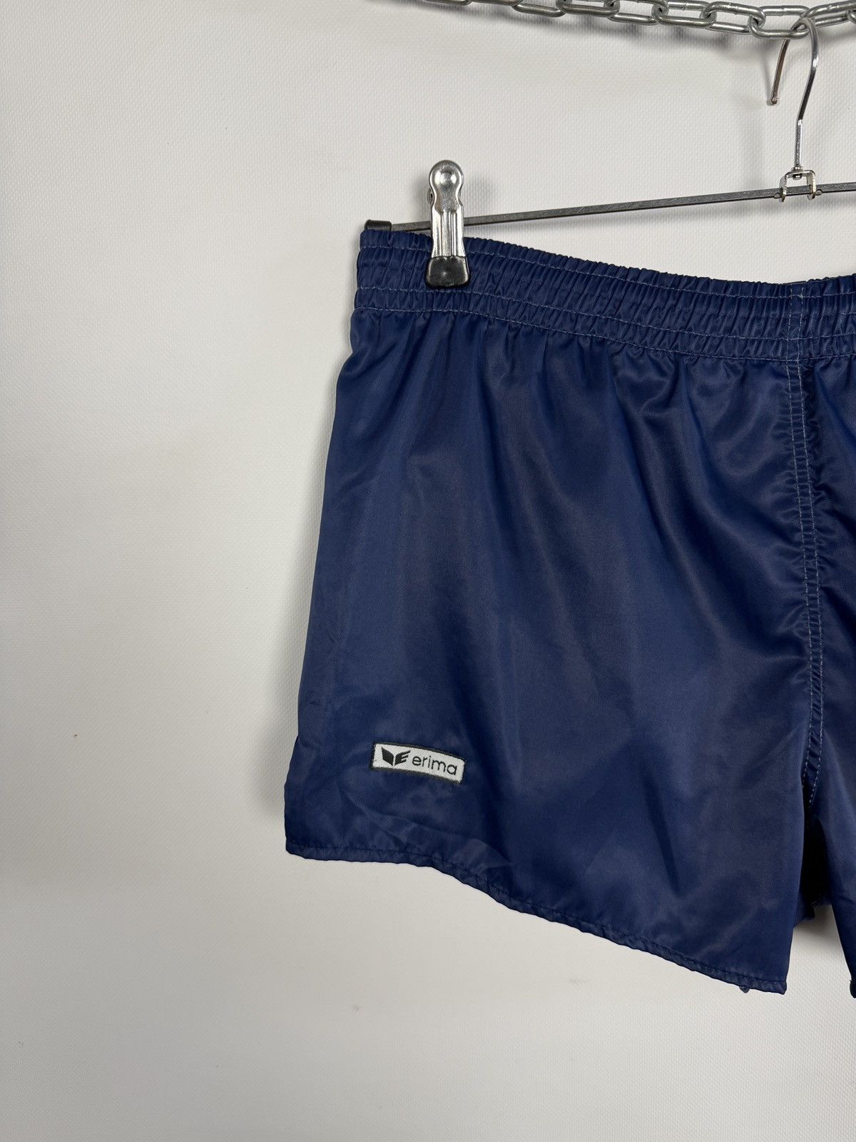 Erima Vintage 90s Erima Sprinter Soccer Shiny Nylon Shorts Size 6 Size US 38 / EU 54 - 2 Thumbnail