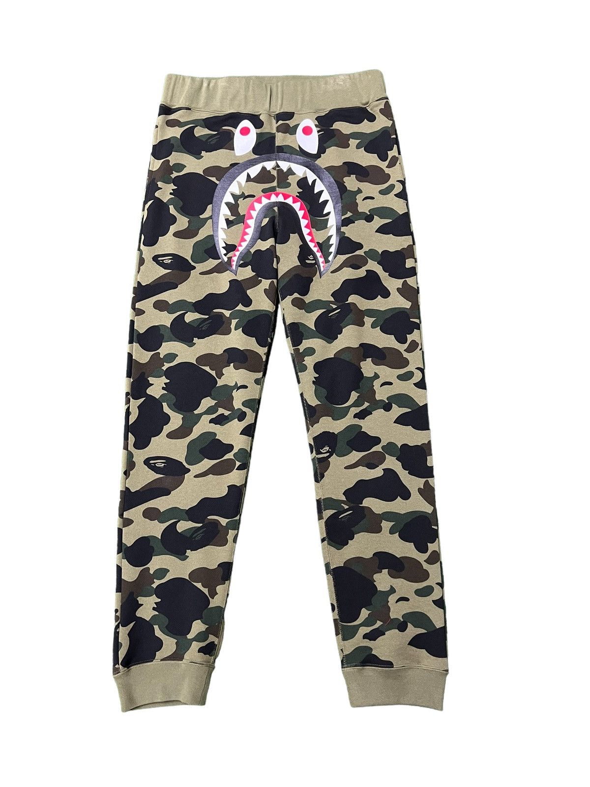 image of Bape Green Camo Shark Sweatpant Size XL New, Men's