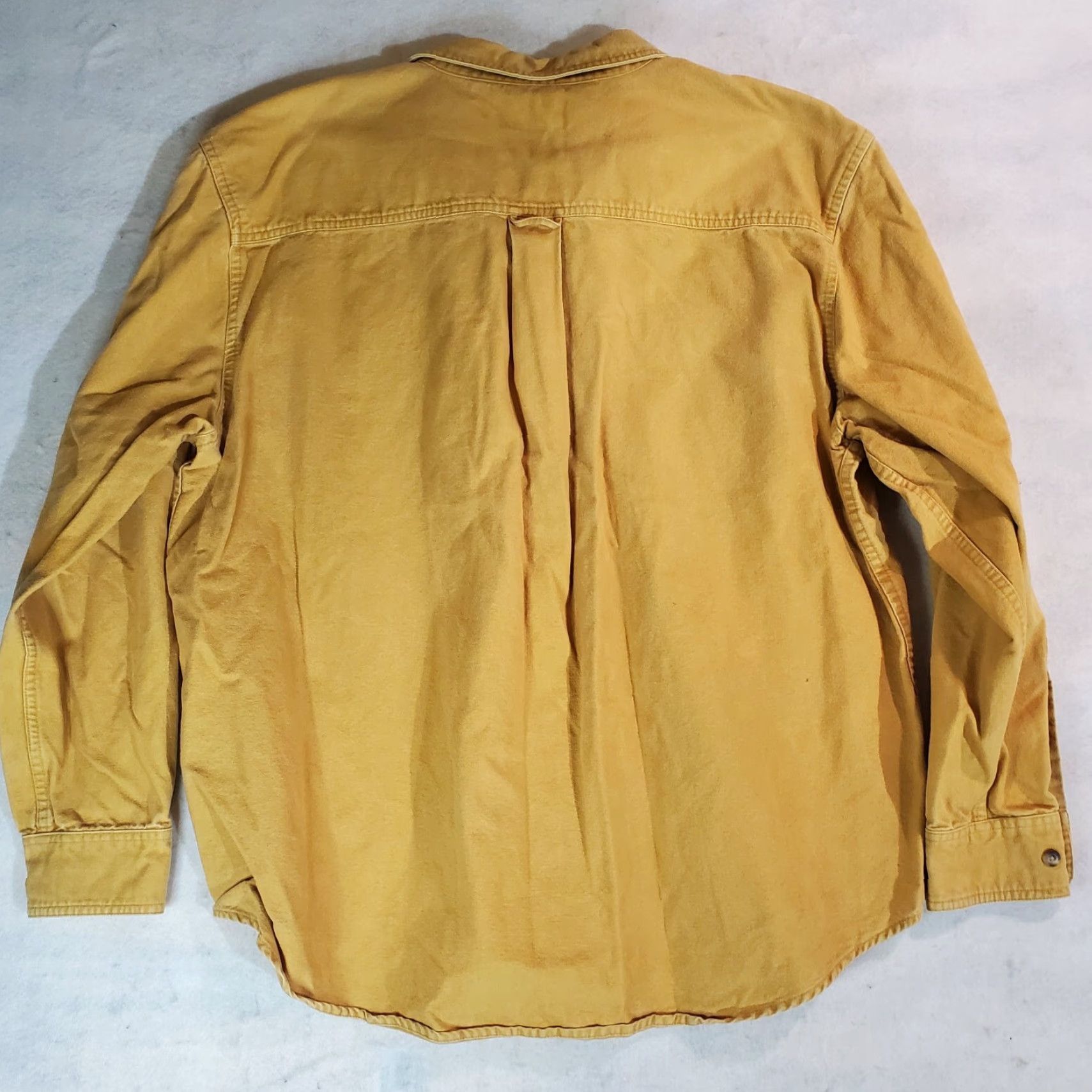 Vintage Guide Series Signature Shirt Chamois Cotton Long Sleeve XL Mens Yellow Button-Up Pockets Casual Outdoor Workwear Size US XL / EU 56 / 4 - 6 Thumbnail