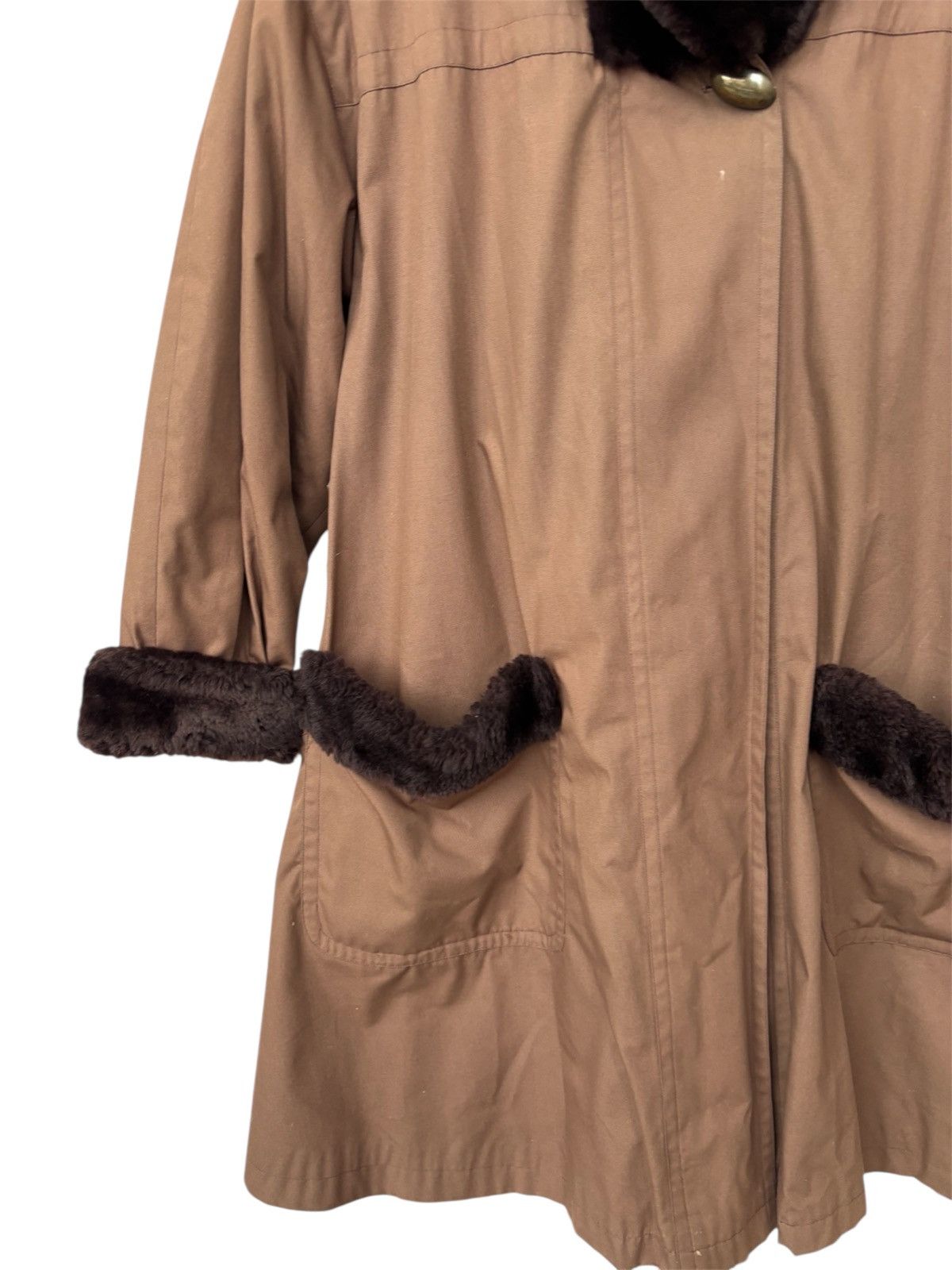 Yves Saint Laurent Vintage Yves Saint Laurent Shearling Trench Coat Size S / US 4 / IT 40 - 5 Thumbnail