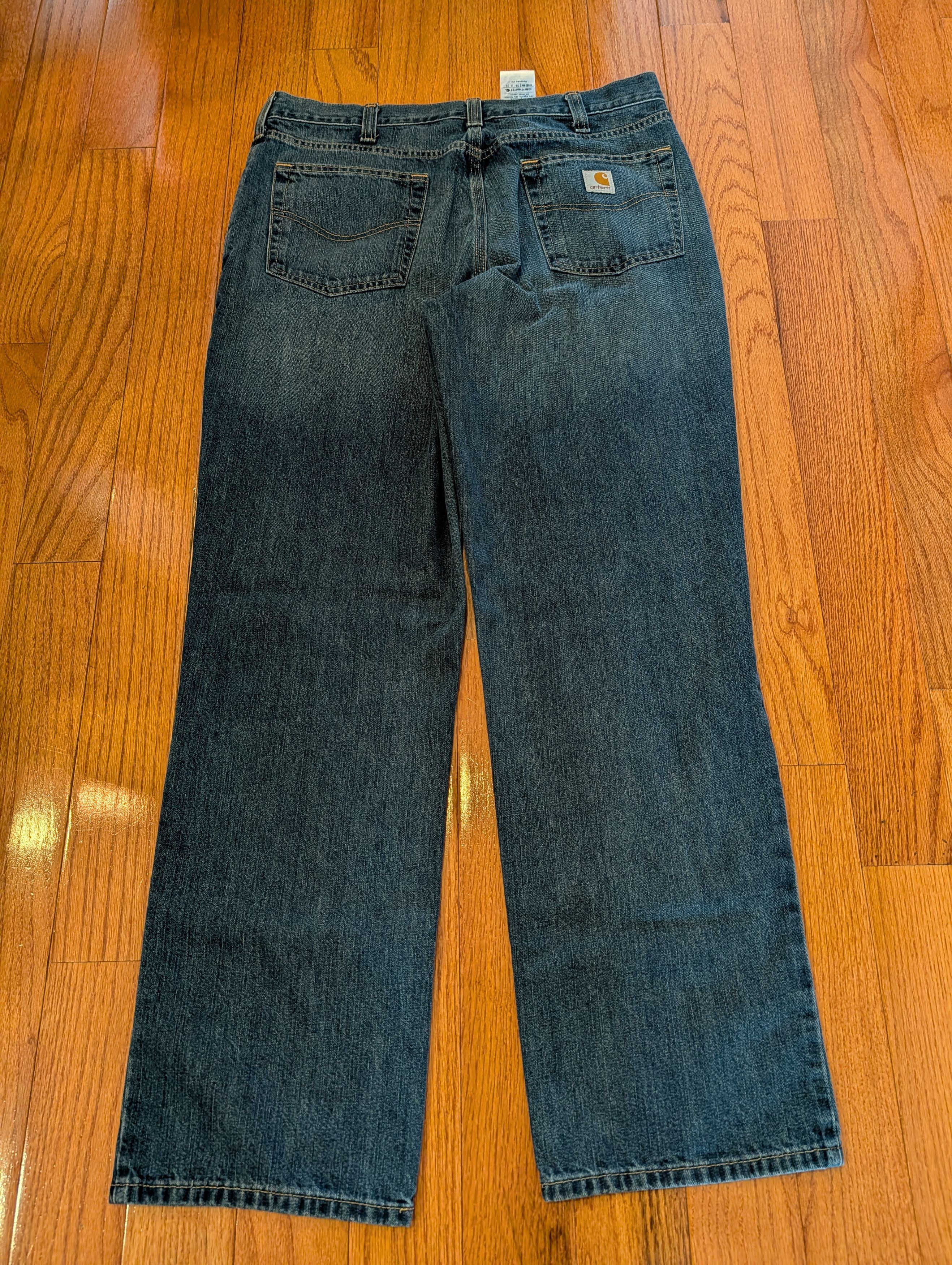 Carhartt Carhartt Blue Jeans Mens 36x32 Relaxed Workwear 101483-968 Size US 36 / EU 52 - 1 Thumbnail