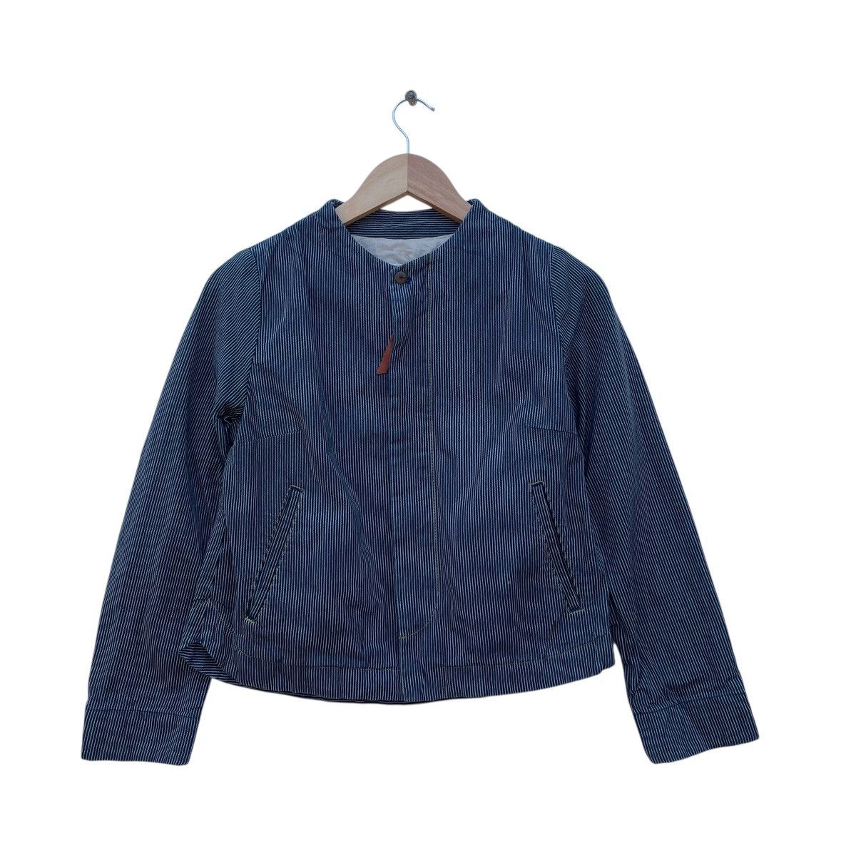 45rpm 💥Japanese Brand Pallas Palace Cropped Hikory Denim Jacket Size M / US 6-8 / IT 42-44 - 1 Thumbnail