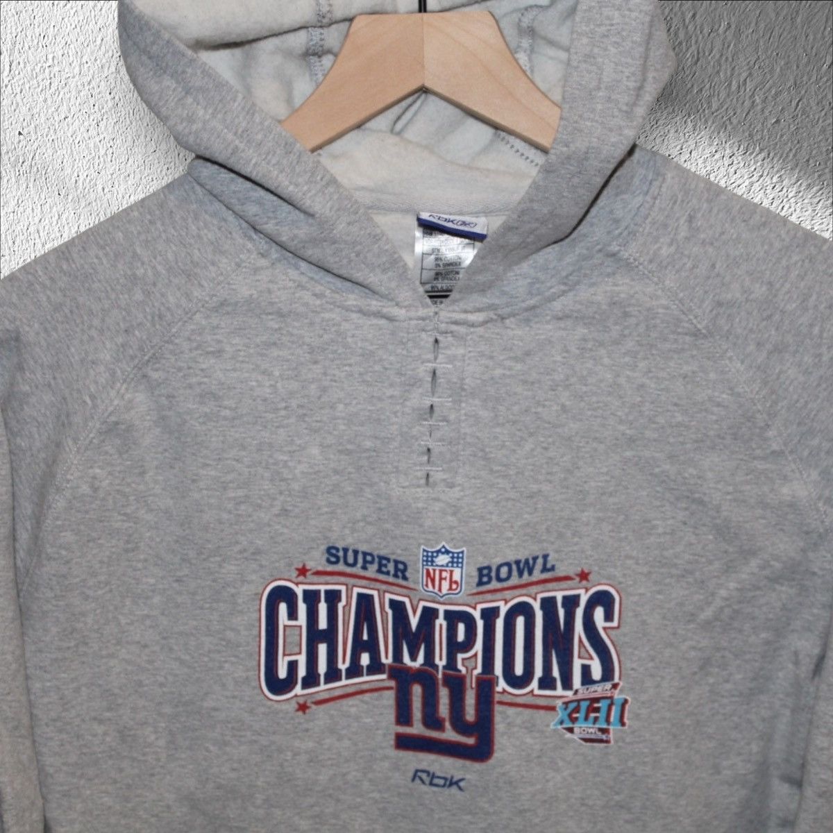 Reebok × Vintage Vintage 2007 New York Giants Super Bowl 38 Reebok Hoodie Size US M / EU 48-50 / 2 - 4 Thumbnail