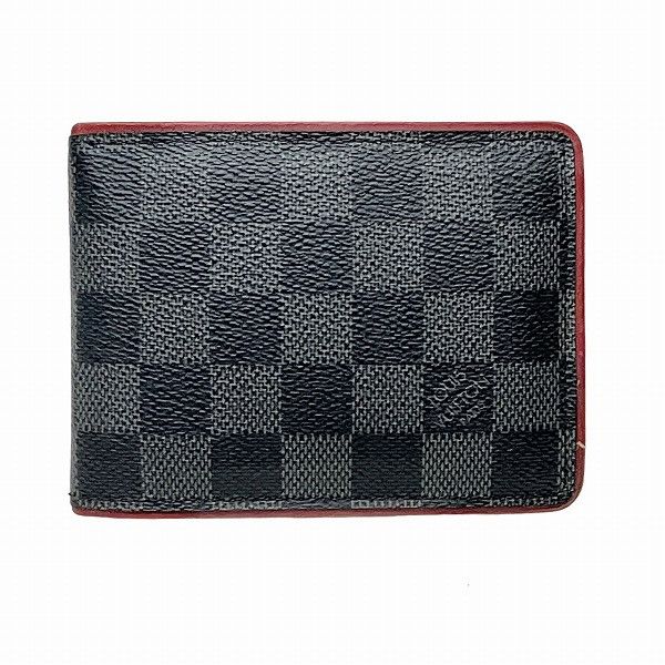 Louis Vuitton Louis Vuitton Louis Vuitton Damier Graphite Wallet N63260 Canvas Short Wallet N63260 in Good Condition Size ONE SIZE - 1 Thumbnail