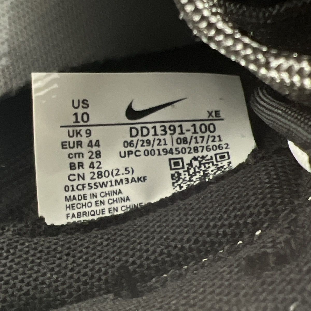 Nike Nike dunk low black white Size US 10 / EU 43 - 9 Thumbnail