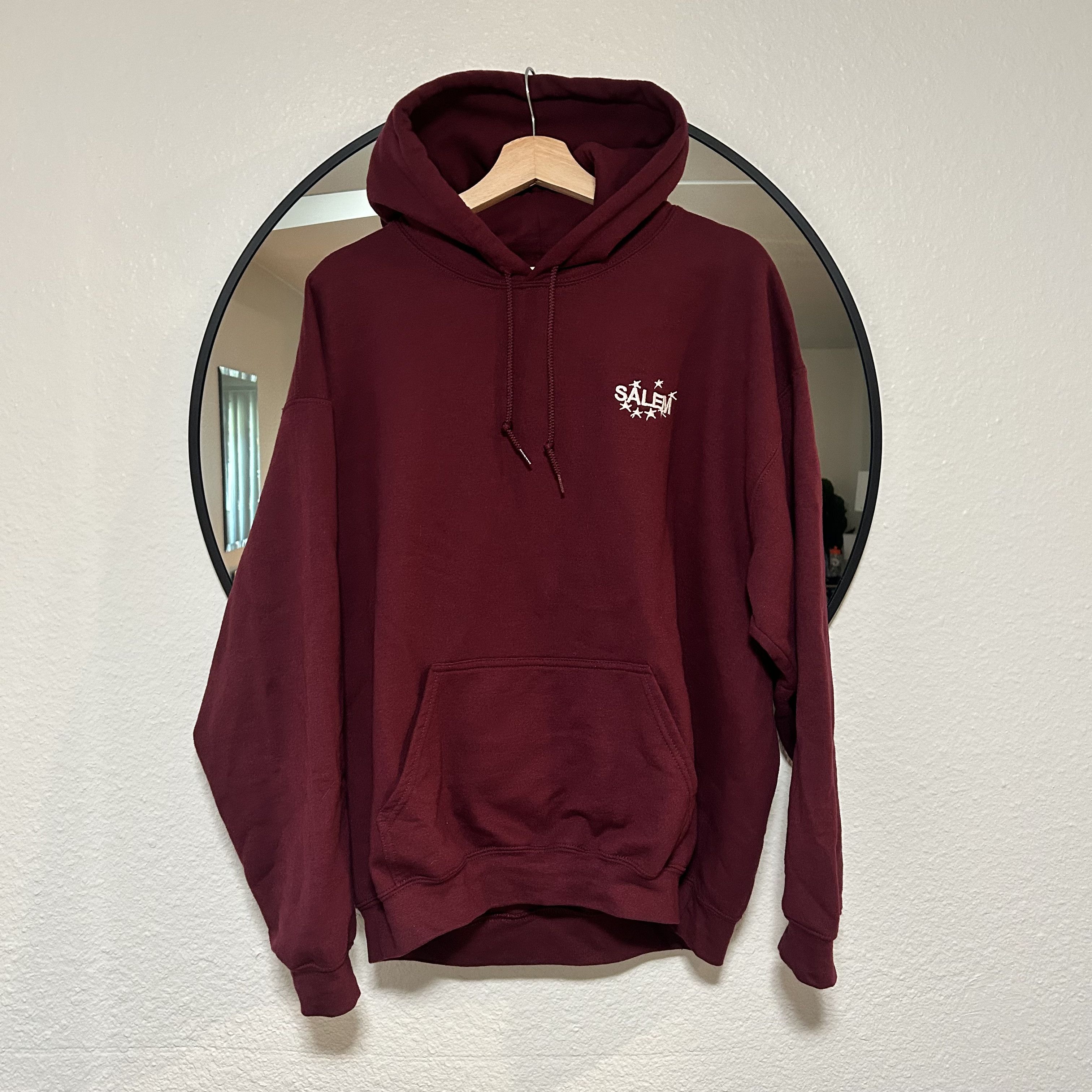 S4LEM SALEM S4LEM MIDWEST maroon Hoodie WITH STICKER size Large Size US L / EU 52-54 / 3 - 1 Thumbnail