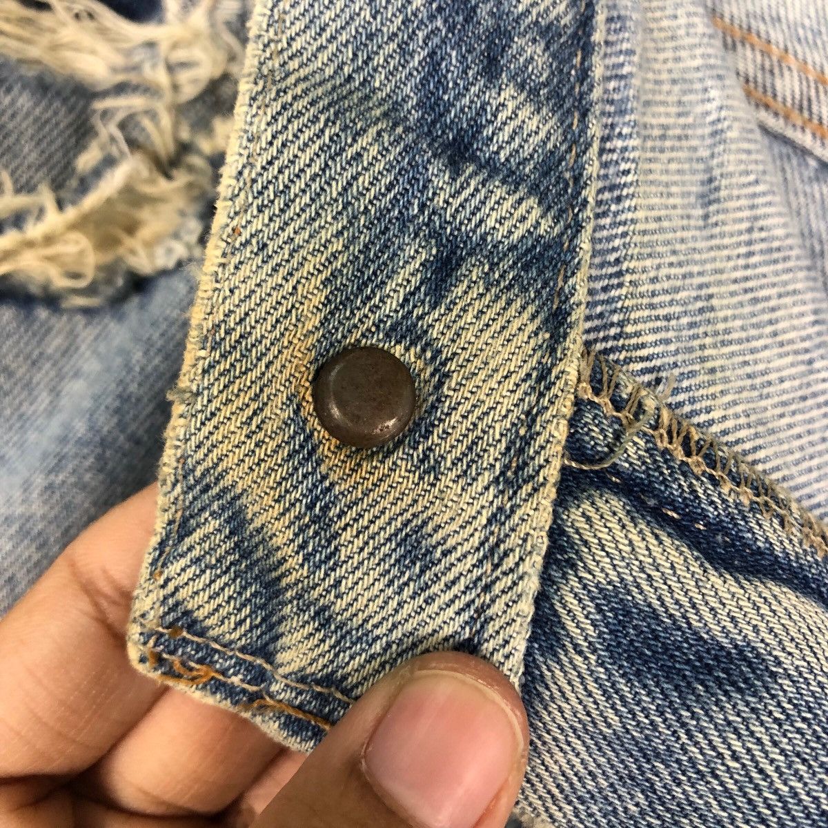 RRL Ralph Lauren 🔥VINTAGE SELVEDGES DENIM JEANS DOUBLE RL RRL DISTRESSED Size US 36 / EU 52 - 19 Thumbnail