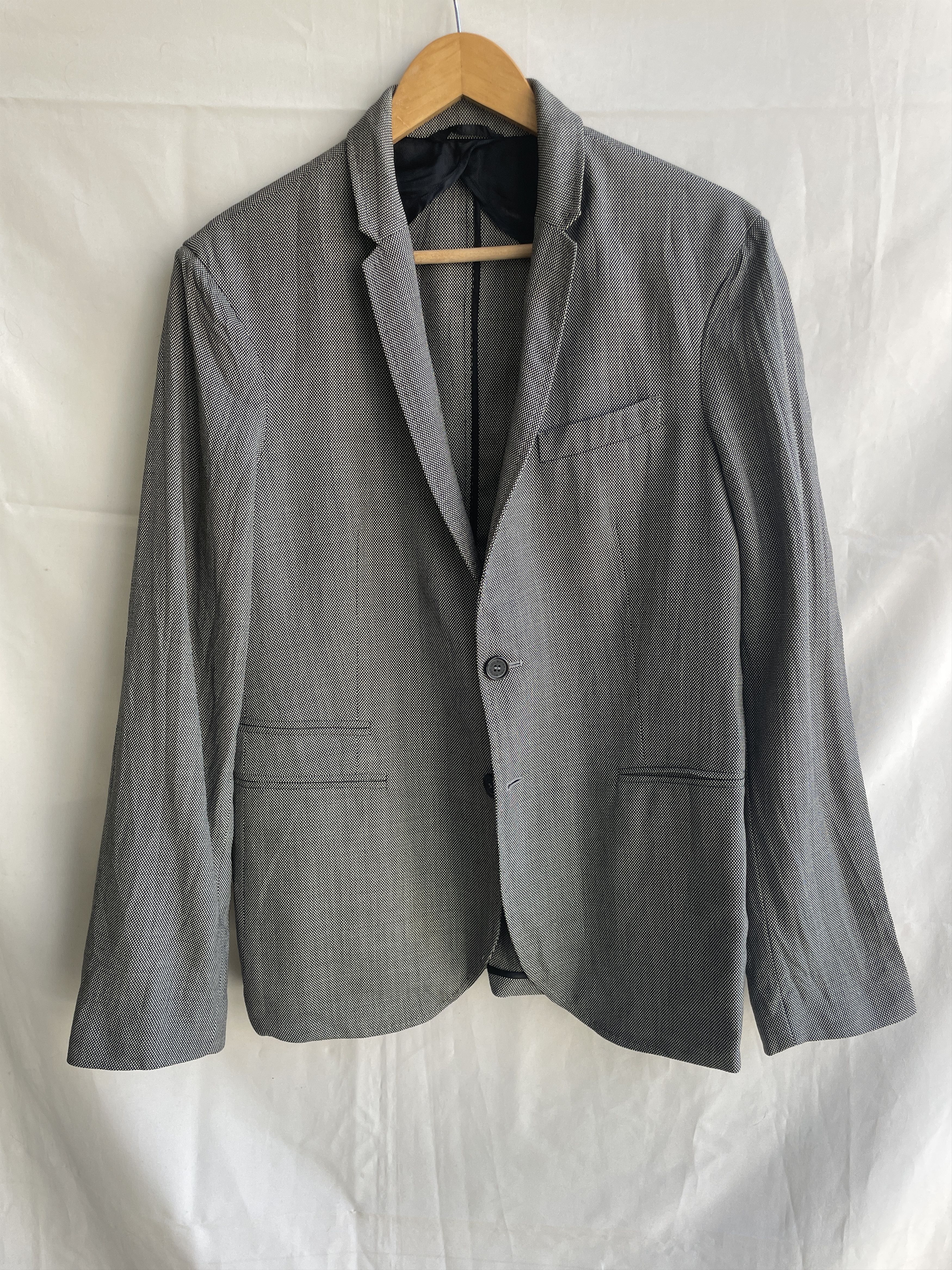 Neil Barrett Neil Barrett Unlined Birdseye Slim Fit Wool Blazer Size 38R - 1 Thumbnail