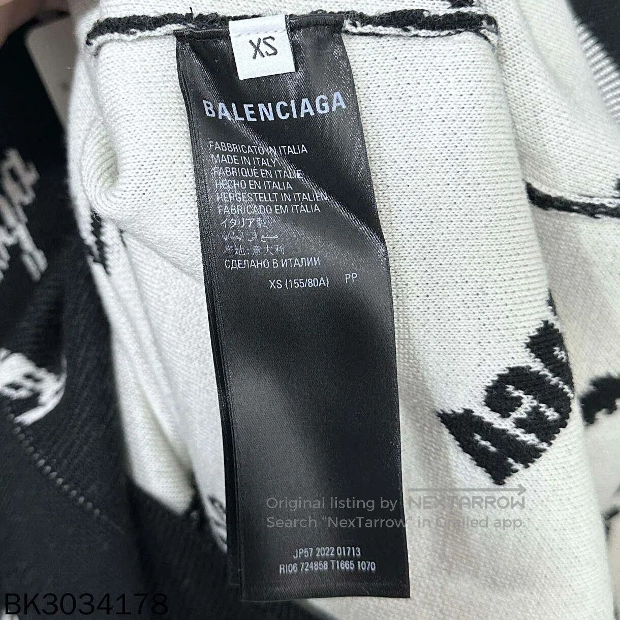 Balenciaga Balenciaga Multi Print Knit Sweater. Size XS / US 0-2 / IT 36-38 - 4 Thumbnail