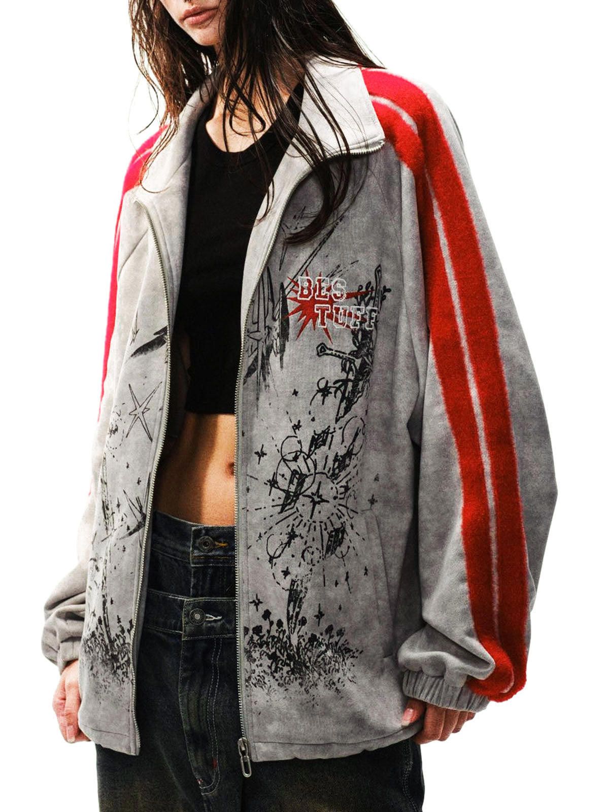 Japanese Brand Wasteland Patchwork Graffiti Zip Up Jacket Size M / US 6-8 / IT 42-44 - 2 Thumbnail