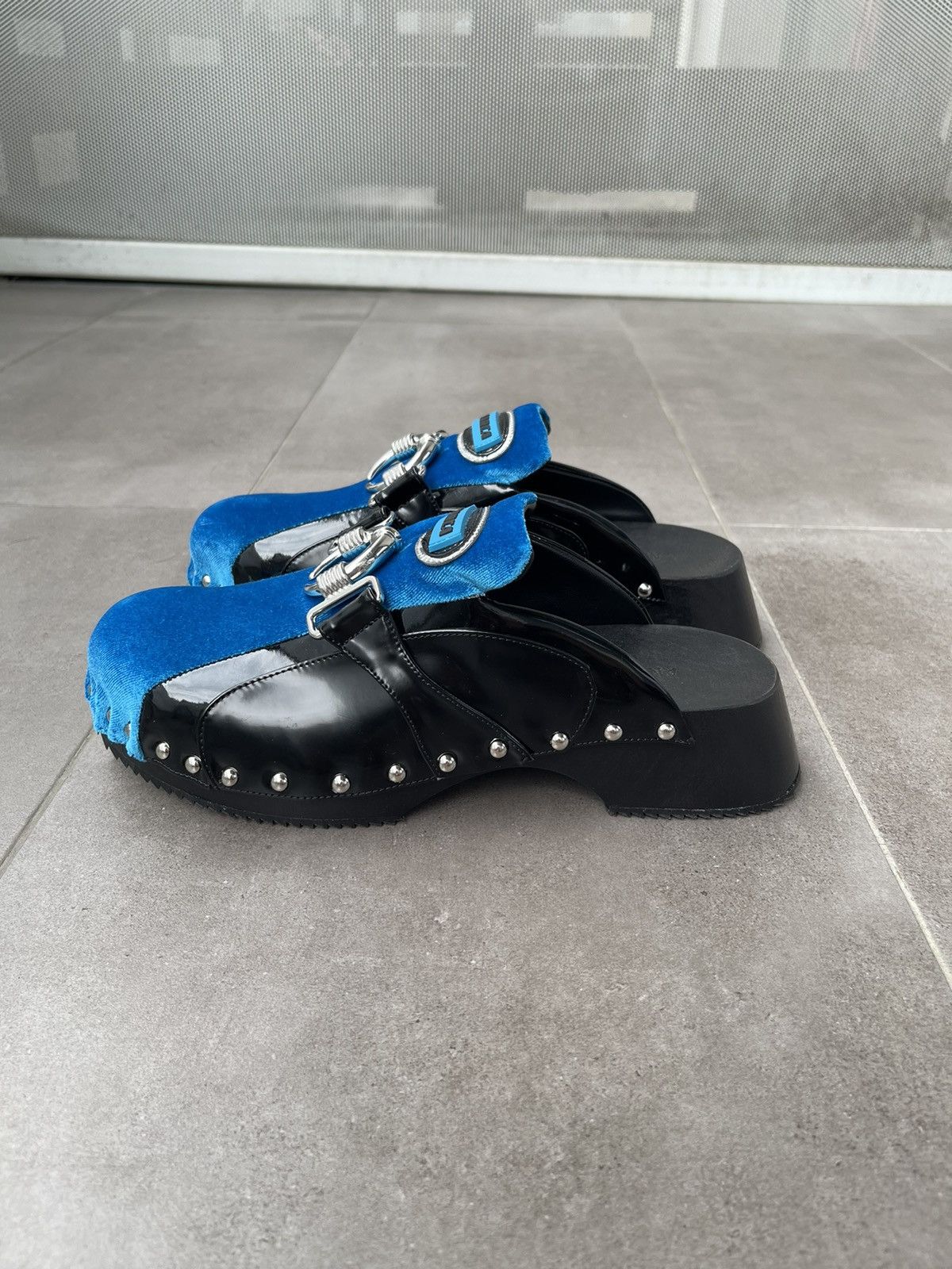 Ancuta Sarca !DS! SS23 Ancuta Sarca Beetle Velvet Leather Trainer Clogs Size US 9 / IT 39 - 7 Thumbnail
