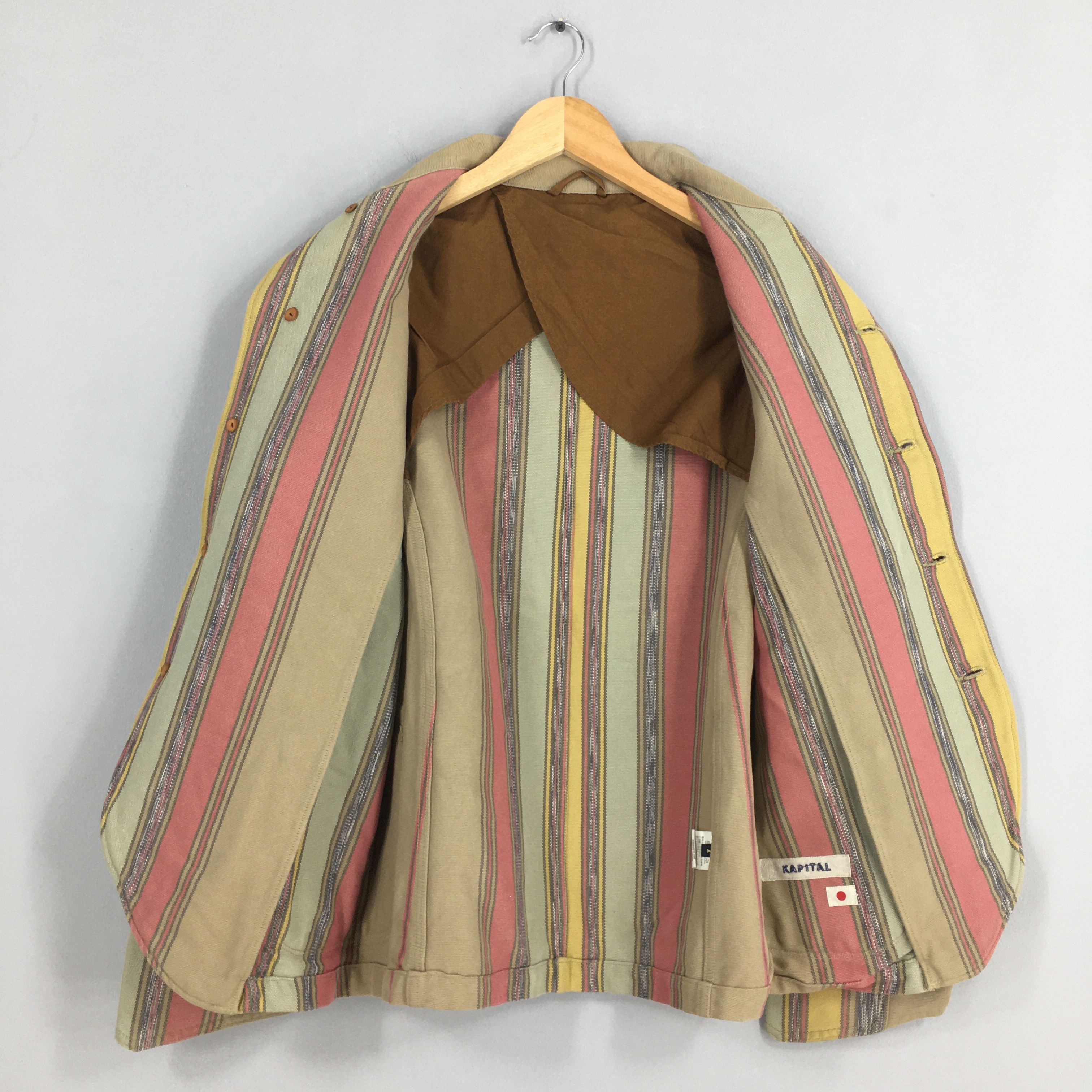 Kapital Kapital Kountry Multicolor Striped Denim Jacket Small Size US S / EU 44-46 / 1 - 4 Thumbnail