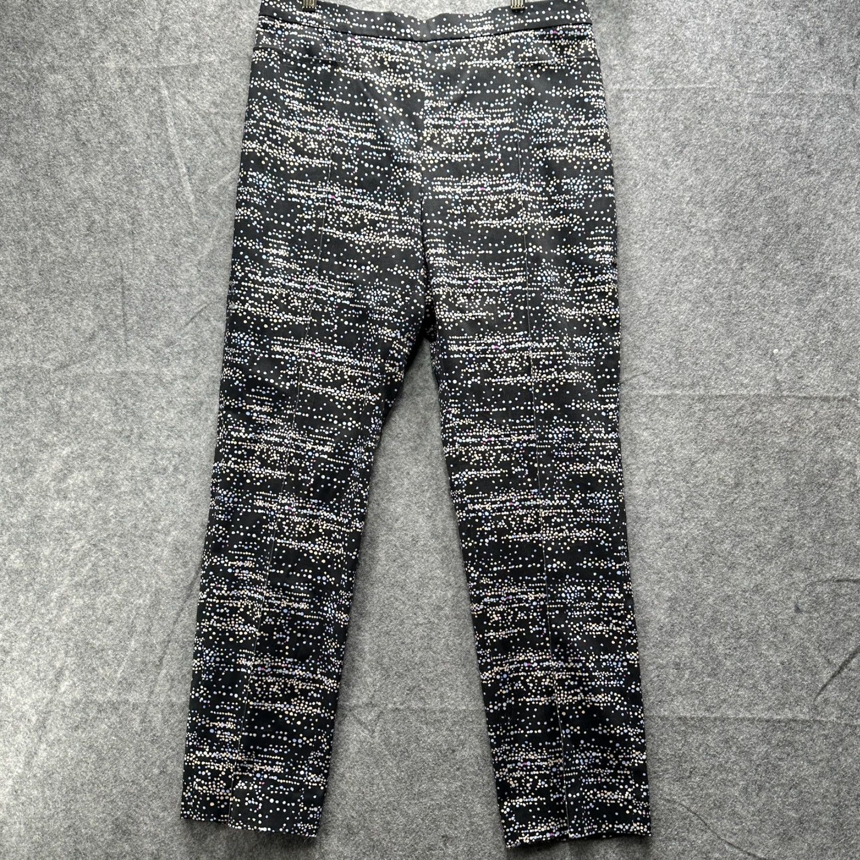 Vintage Akris punto Pants Womens 6 Black Polka Dot Ankle Straight Leg Stretch Trousers Size 28" / US 6 / IT 42 - 2 Thumbnail