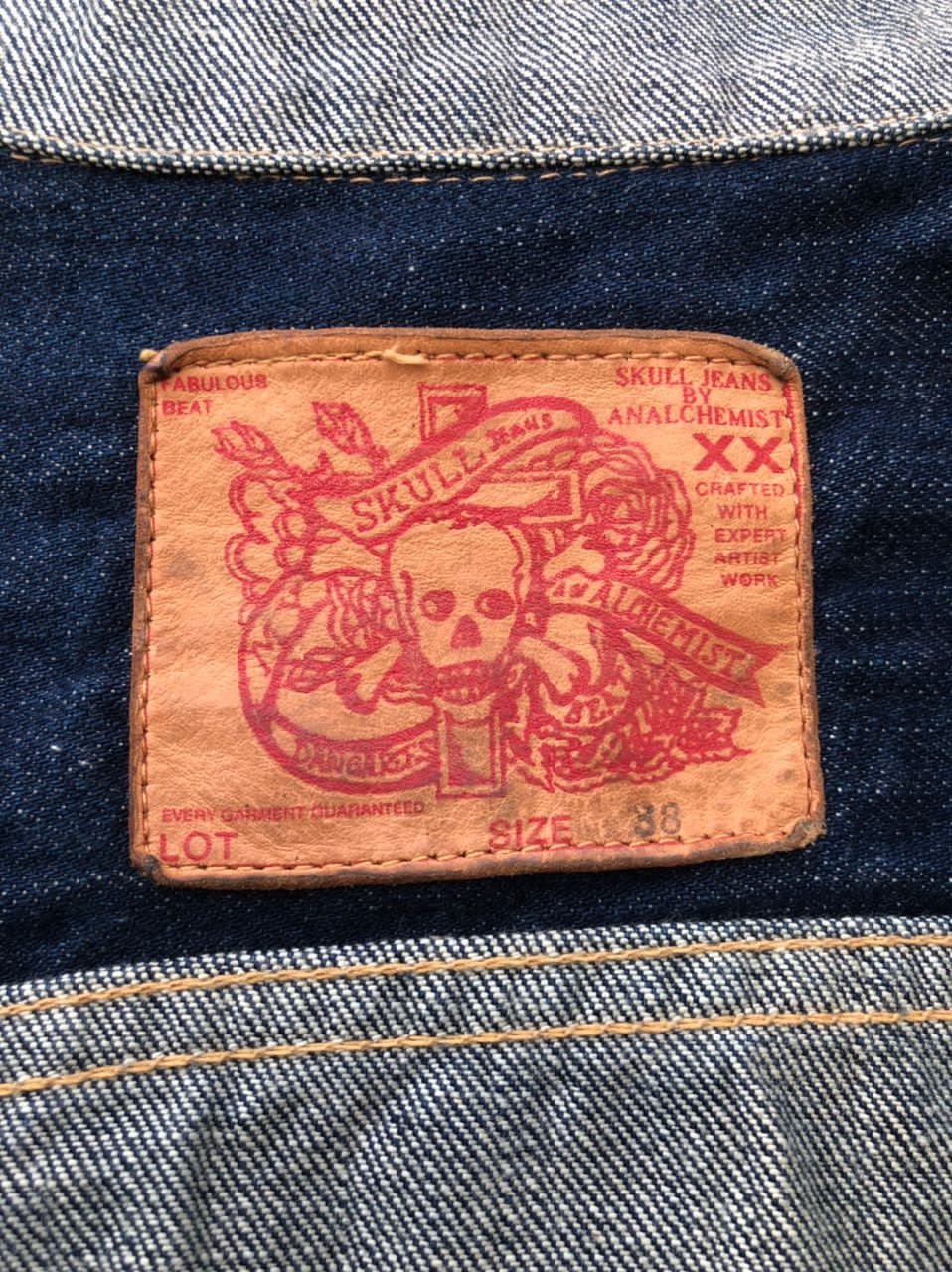 Alchemist Vintage Skull Jeans by Alchemist Reversible Denim Jacket Size US S / EU 44-46 / 1 - 5 Thumbnail