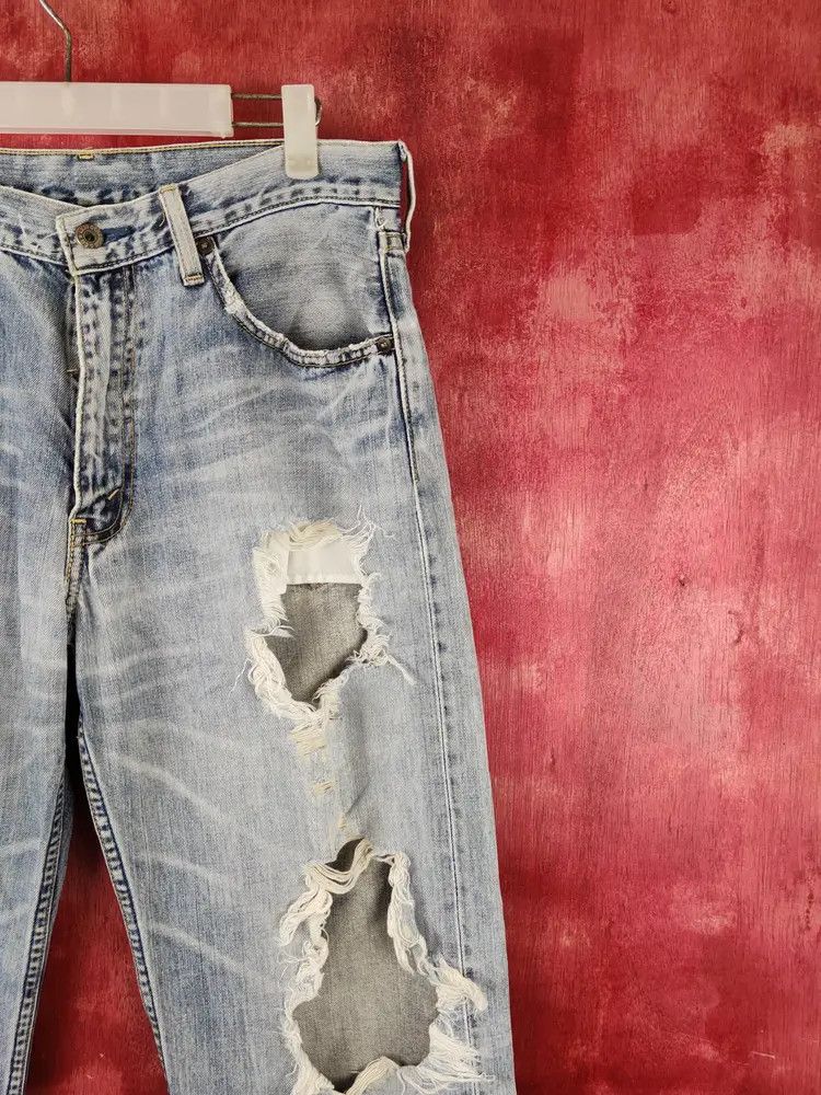 Levi's DL Levi's Blue Faded Distressed Ripped Jeans #S1853 Size US 32 / EU 48 - 5 Thumbnail