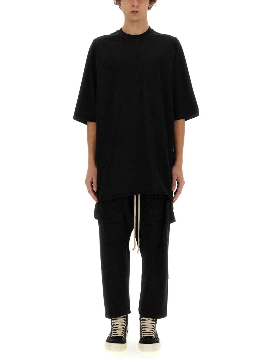 Rick Owens Drkshdw RICK OWENS DRKSHDW COTTON T-SHIRT - BLACK Size US S / EU 44-46 / 1 - 1 Thumbnail