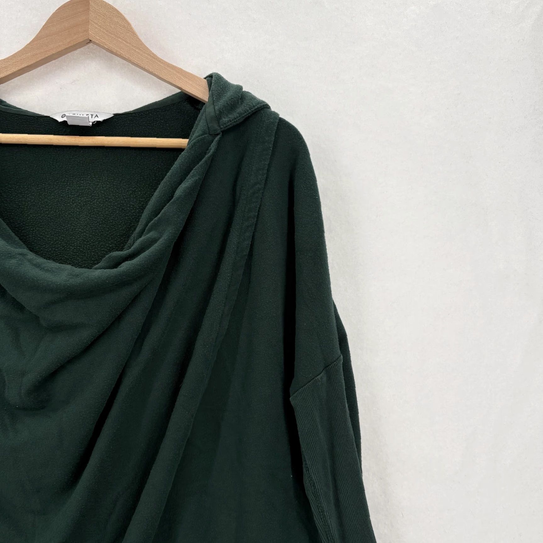 Athleta Athleta Green Wrap Hoodie Womens Small Fleece Cowl Neck Gym Purana Sweatshirt Regular Size S Size S / US 4 / IT 40 - 2 Thumbnail
