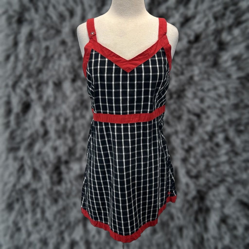 Vintage VINTAGE Columbia University Georgia Dress Women's Large Sleeveless Casual A-Line Cotton Black White UGA University Size L / US 10 / IT 46 - 1 Thumbnail