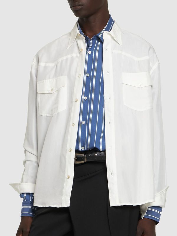 Acne Studios Sandrok Fluid Viscose Western Shirt, size 52 Size US XL / EU 56 / 4 - 16 Thumbnail