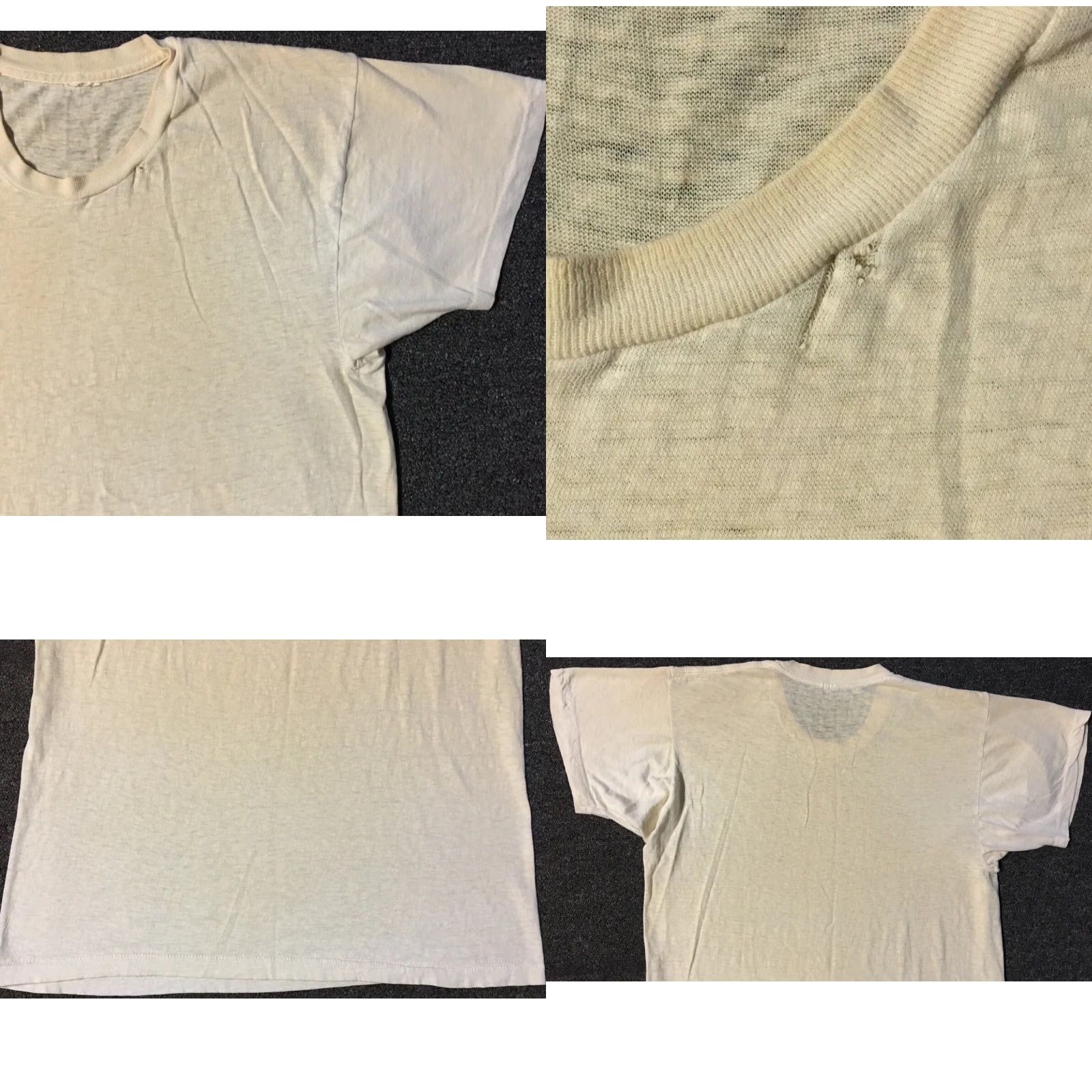 Thrasher VINTAGE Single Stitch T-Shirt Shirt USA S White 80s Grunge Biker Punk Distressed Thrashed 90s Mens XS? Size US S / EU 44-46 / 1 - 8 Thumbnail