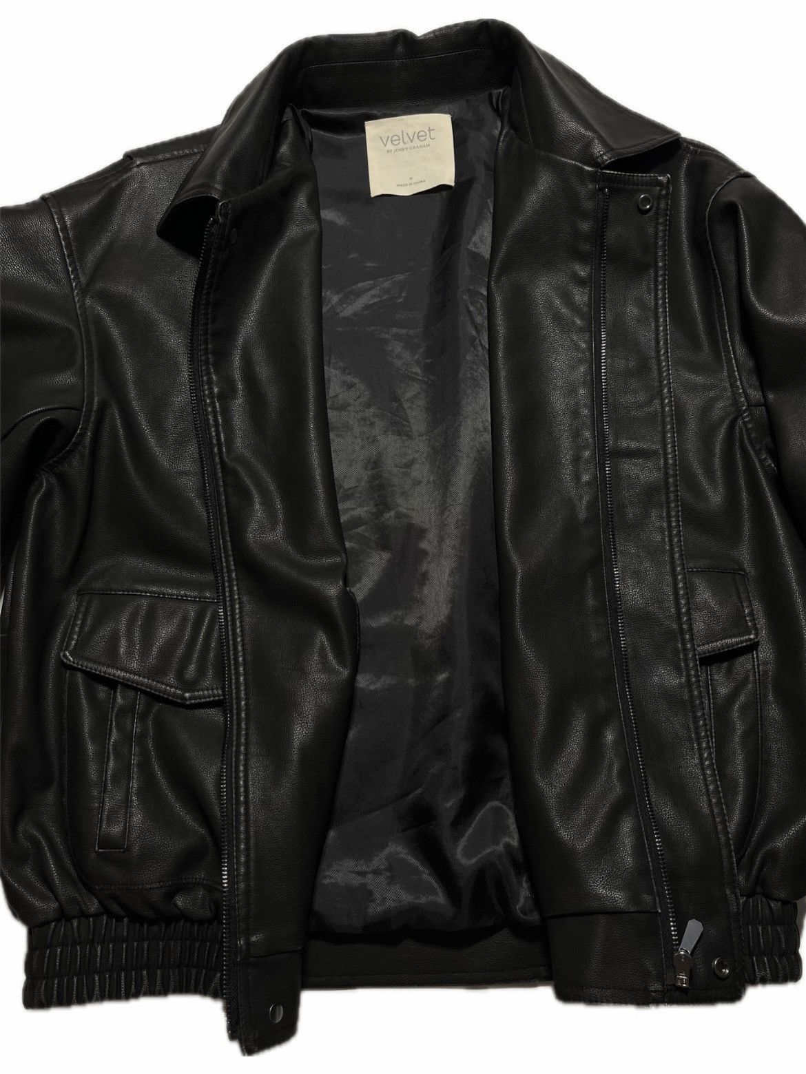 Velvet Vintage leather jacket boxy fit Velvet by Jenny Graham Size M / US 6-8 / IT 42-44 - 8 Thumbnail