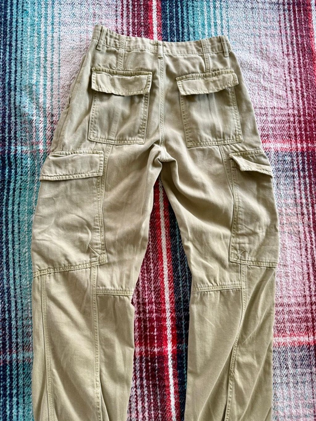 Free People Free People Light Green Cargo Pants 0 Size 25" / US 0 / IT 36 - 4 Thumbnail