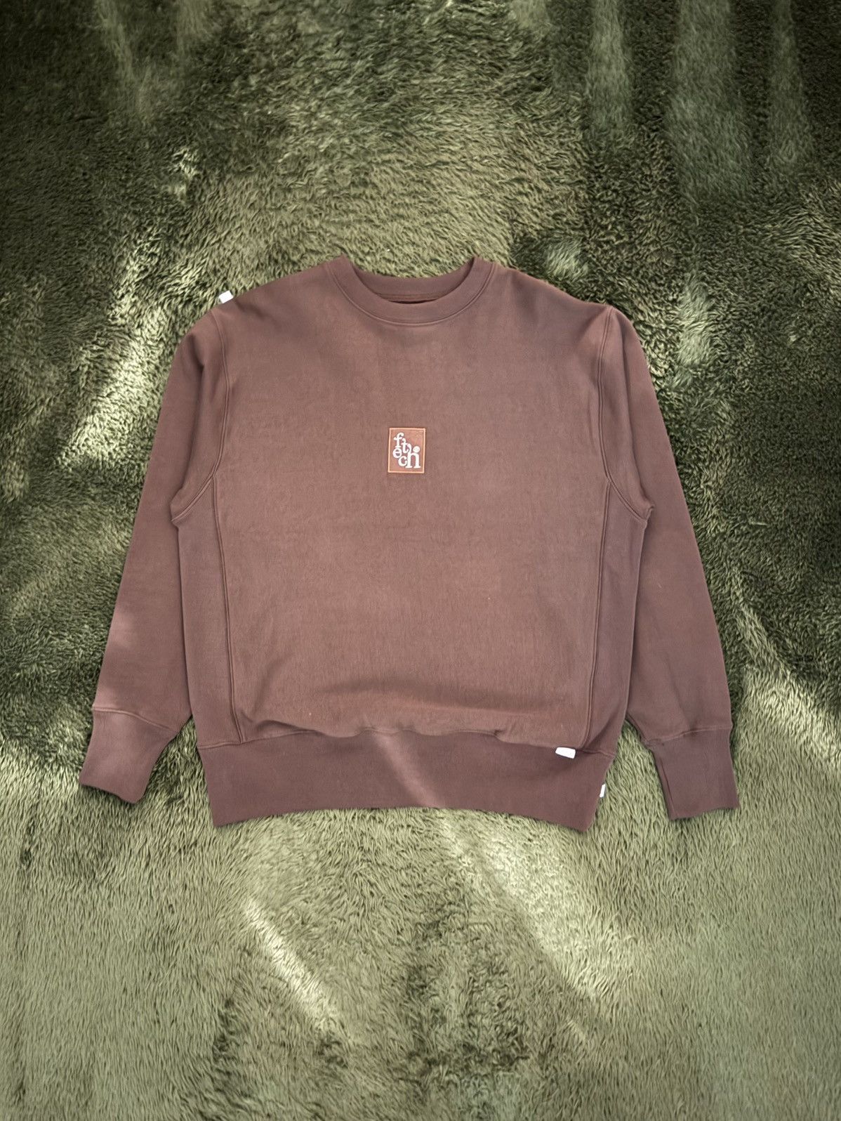 Japanese Brand [M] Fetch Sunday Embroidered Logo Sweatshirt Brown Size US M / EU 48-50 / 2 - 1 Thumbnail