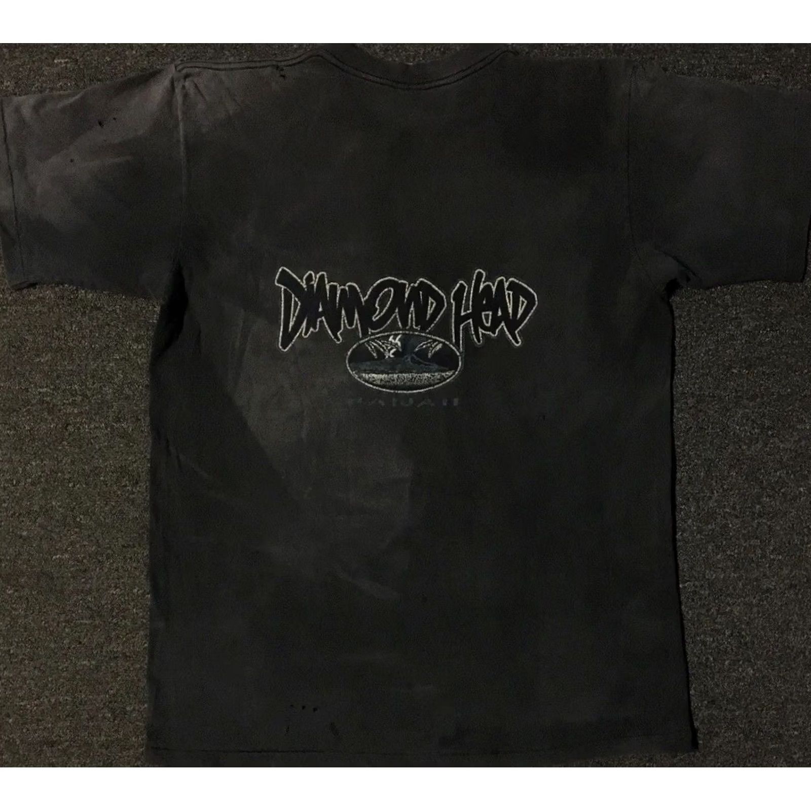 Vintage VINTAGE Diamond Head Hawaii Thrashed Faded Distressed Shirt XL Black Men's T-Shirt 90s Surf Skate Grunge Sun Graphic Size US XL / EU 56 / 4 - 2 Thumbnail