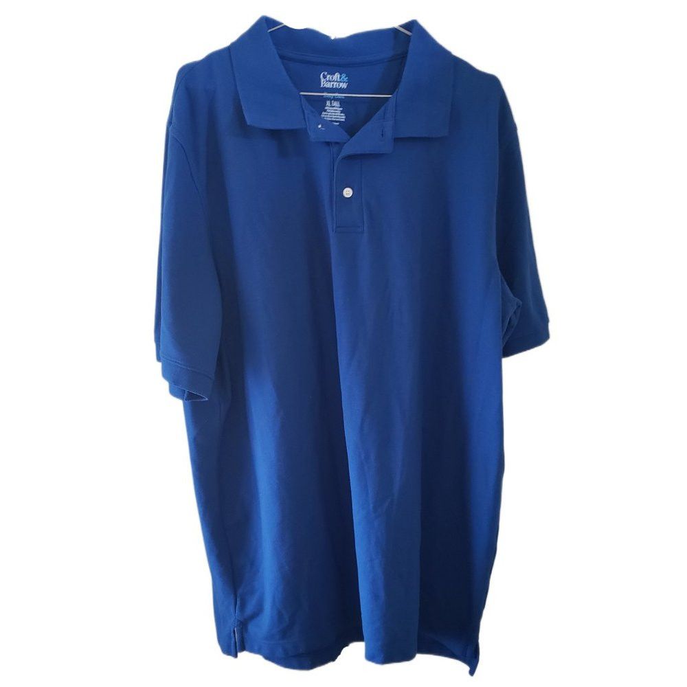 Croft Barrow Croft Barrow Easy Care Men s Blue Short Sleeve Polo