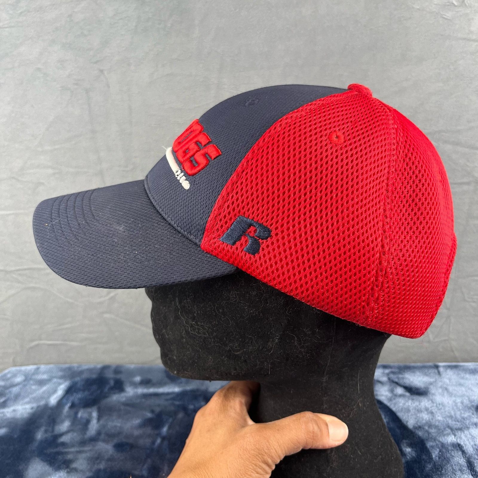 Russell Athletic Fresno State Bulldogs Russell Strapback Mesh Hat Thick Spell Size ONE SIZE - 3 Thumbnail
