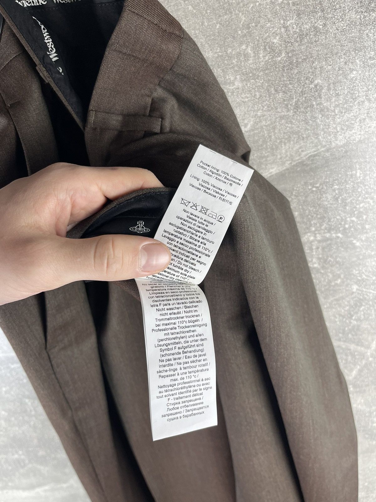 Vivienne Westwood Vivienne Westwood RAF Archive Wool Suit Brown Serge Wool Size 50R - 20 Thumbnail