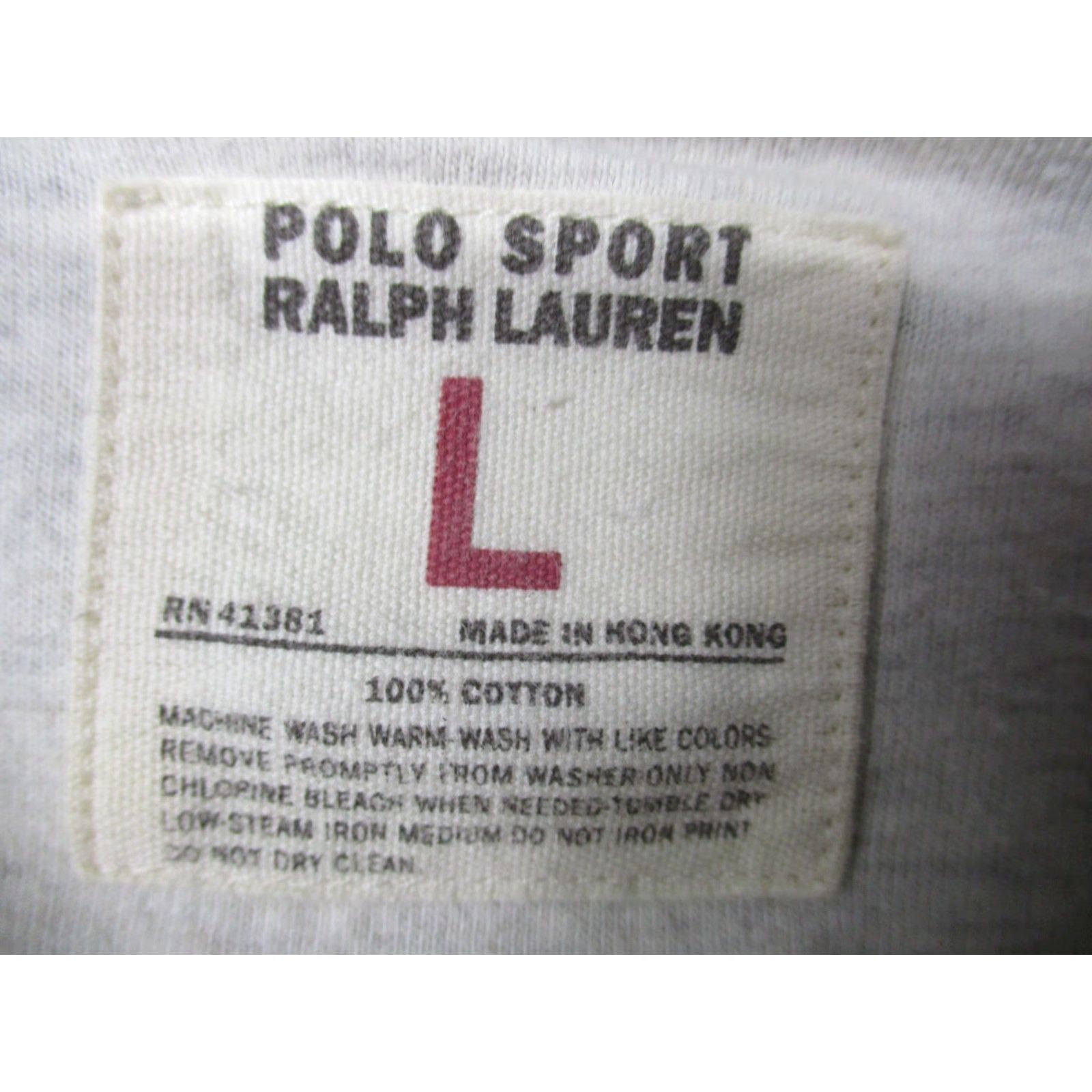 Polo Ralph Lauren VINTAGE Polo Ralph Lauren Sweater Mens Large Pullover Crew Neck Green 90s Polo Sport Size US L / EU 52-54 / 3 - 3 Thumbnail