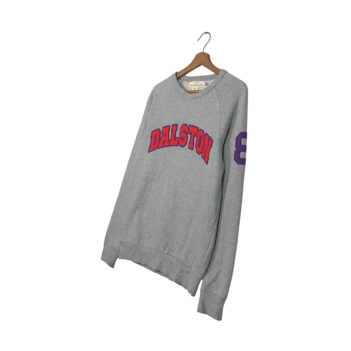 Japanese Brand 📌Rich Grey Vintage Sweatshirt Dalston Big Logo Spell Out Size US S / EU 44-46 / 1 - 3 Thumbnail