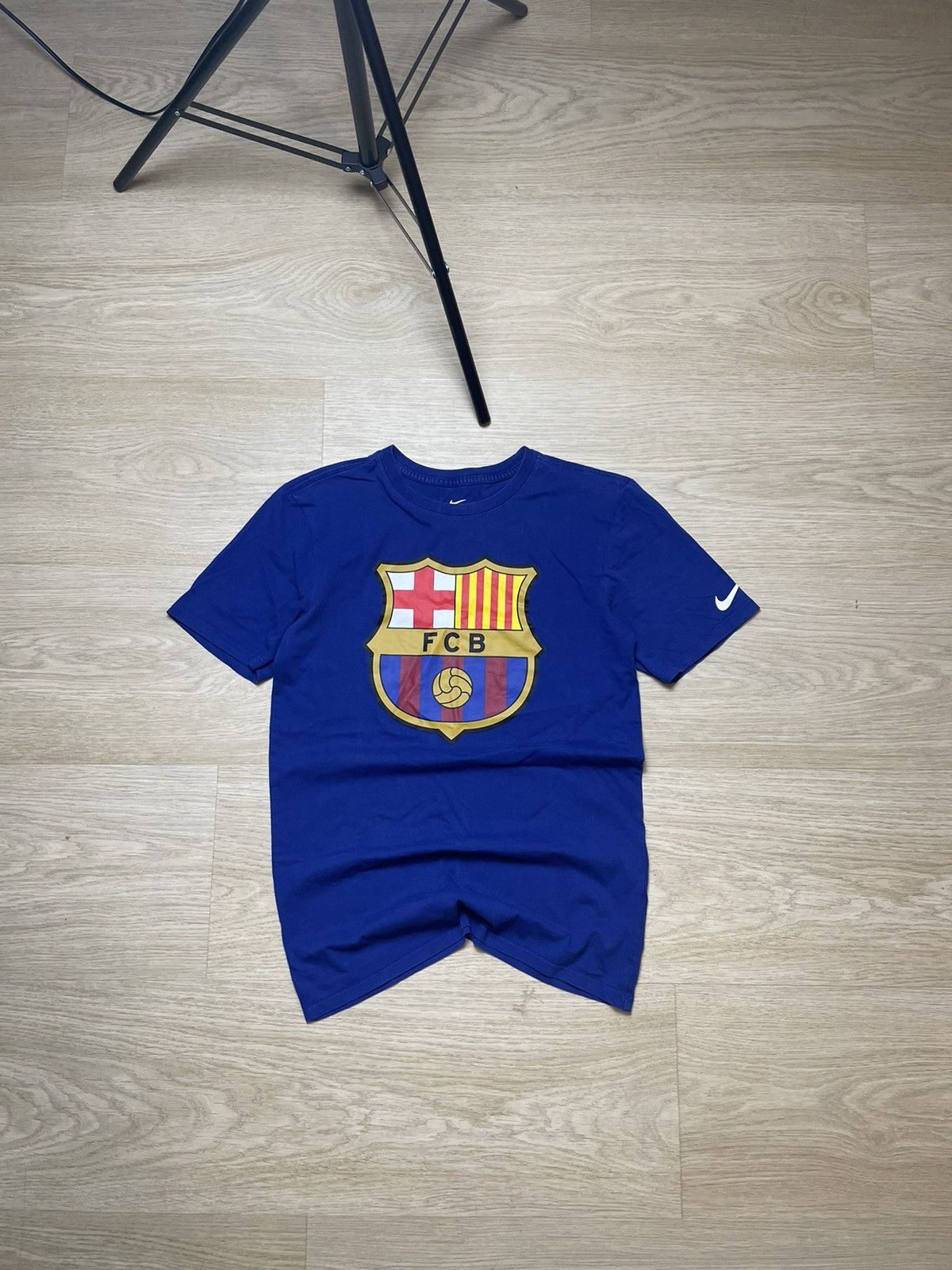 Nike Nike Vintage Soccer Jersey T-shirt Barcelona Big Center Logo | Grailed