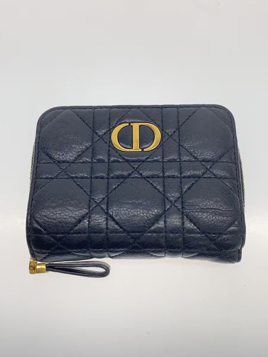 Dior Dior Leather Bi-Fold Wallet Black Size ONE SIZE - 1 Thumbnail
