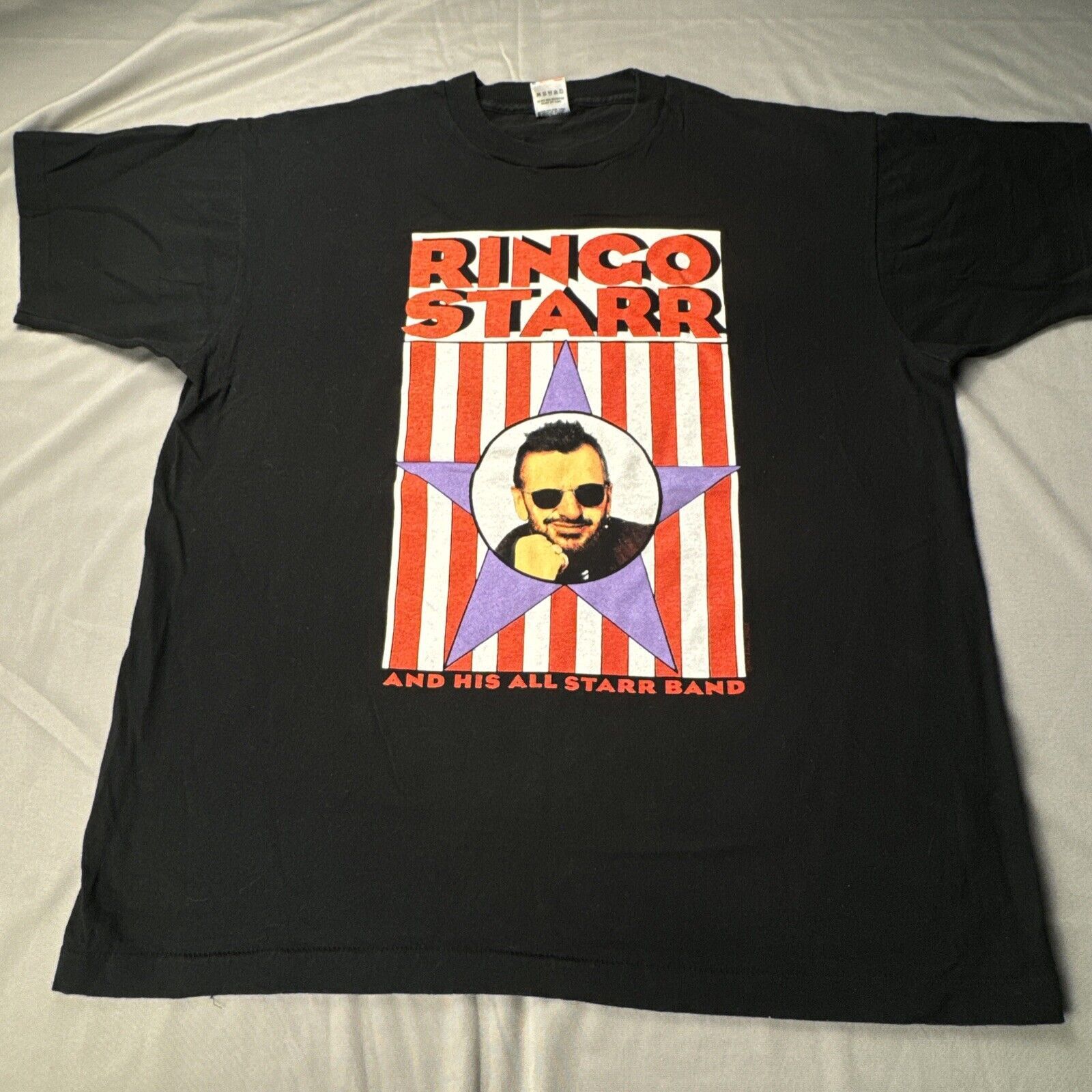 Fruit Of The Loom Ringo Starr And All Starr Band T Shirt Size XL Vintage 90s Size US XL / EU 56 / 4 - 1 Thumbnail