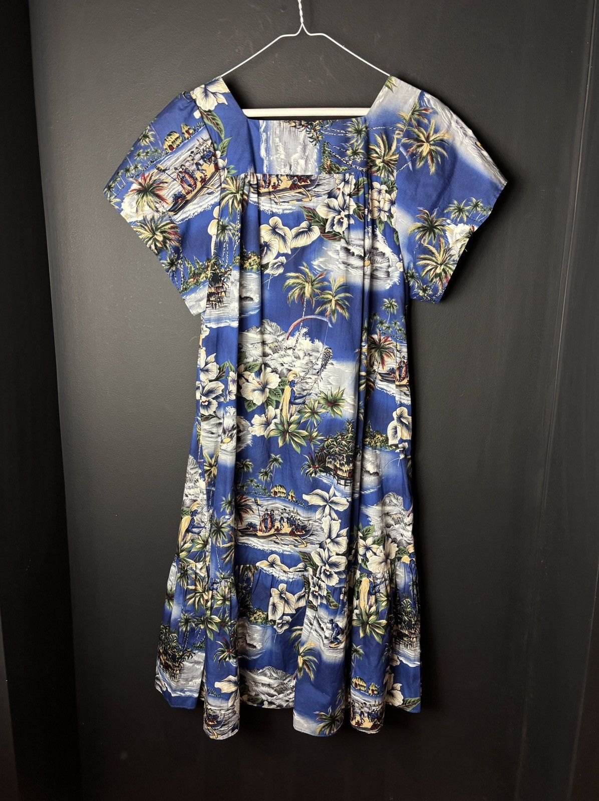 Vintage Vintage Hawaiian Dress Beach Dress Floral 80s Made in Hawaii Size M / US 6-8 / IT 42-44 - 9 Thumbnail