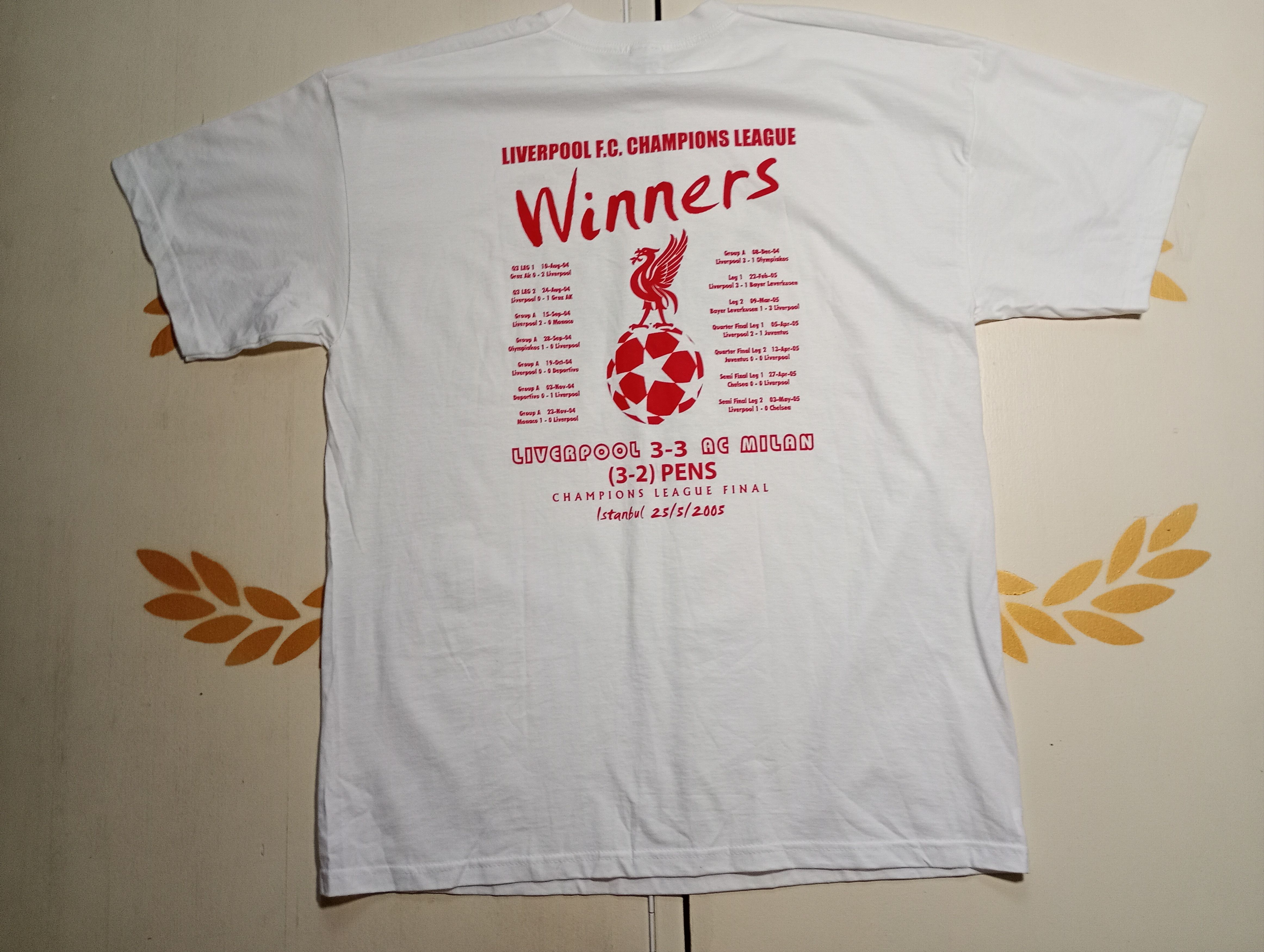 Fruit Of The Loom Fruit Of The Loom Liverpool Winner Champions League 2005 Size US XL / EU 56 / 4 - 11 Thumbnail