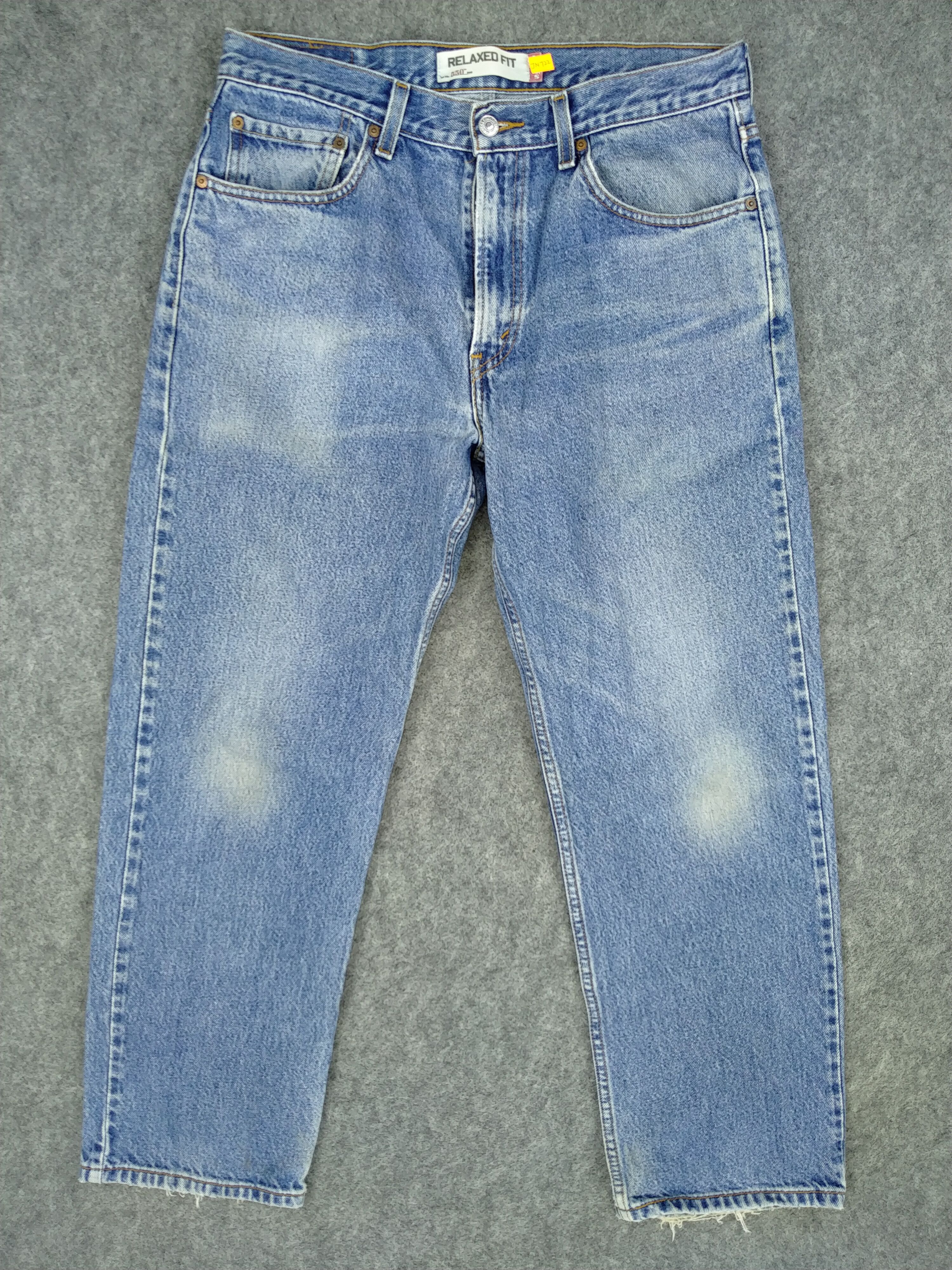 Levi's Faded Blue Vintage Levi's 550 Relaxed Fit Denim 33x29 -JN722 Size US 33 - 1 Thumbnail