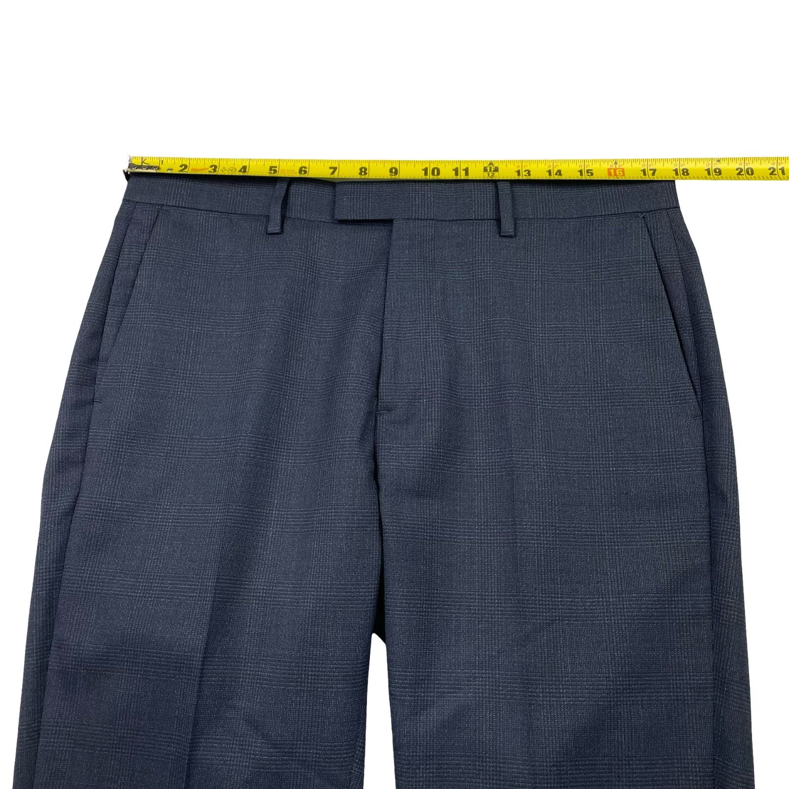 Banana Republic Banana Republic Men's Smart Weight Slim Fit Wool Suit Blue P Size 40L - 18 Thumbnail