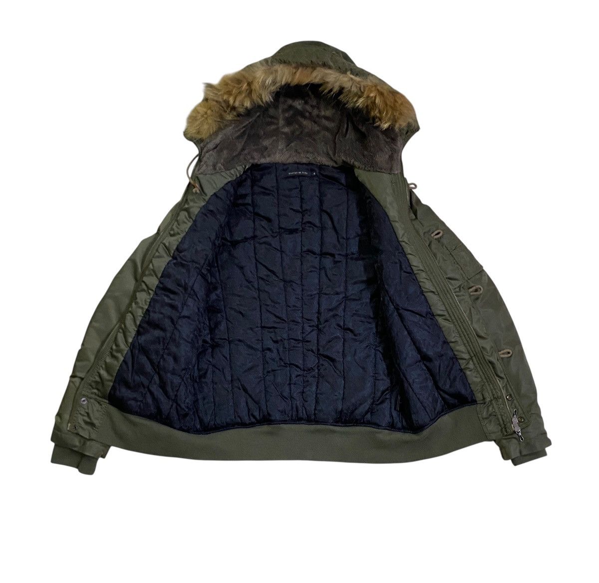 GOSTAR DE FUGA Very Rare Vintage Brand Gostar De Fuga Fur MA-1 Jacket 2000s Size US M / EU 48-50 / 2 - 2 Thumbnail