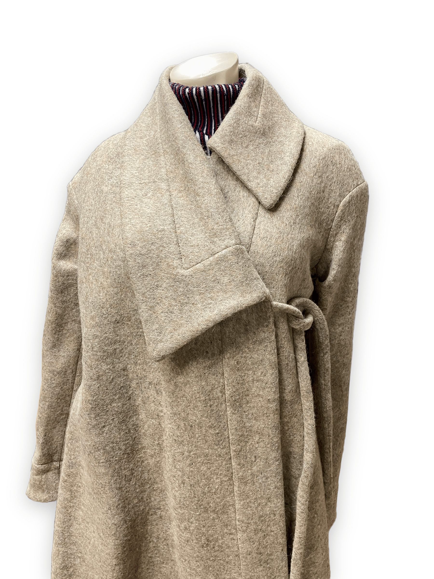 Vivienne Westwood Vivienne Westwood Red Label Vintage Designer Asymmetrical Mohair & Wool Coat Made In Italy Size L Size L / US 10 / IT 46 - 3 Thumbnail