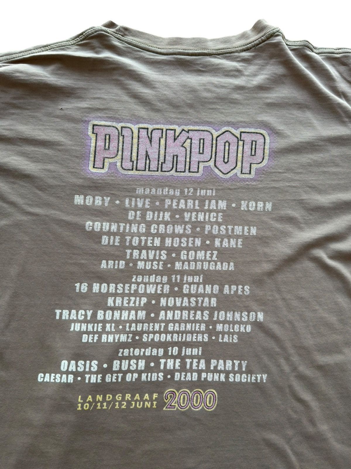 Band Tees *RARE* PINKPOP FESTIVAL ROCK POP BAND OASIS KORN 2000 Y2K Size US XL / EU 56 / 4 - 8 Thumbnail