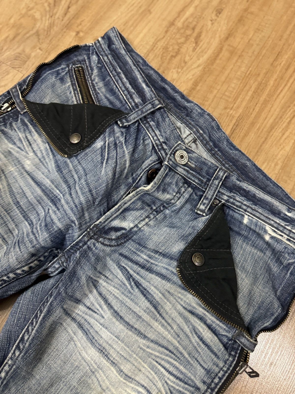 If Six Was Nine RUPERT DISTRESSED PUNK STYLE JEANS Size US 32 / EU 48 - 8 Thumbnail
