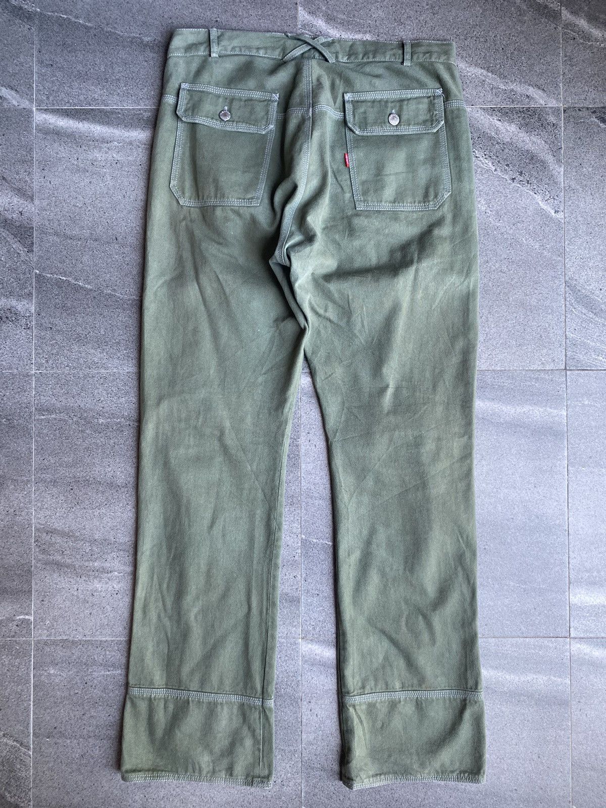 Alexander McQueen Alexander McQueen Green Twill Pants Size US 34 / EU 50 - 6 Thumbnail