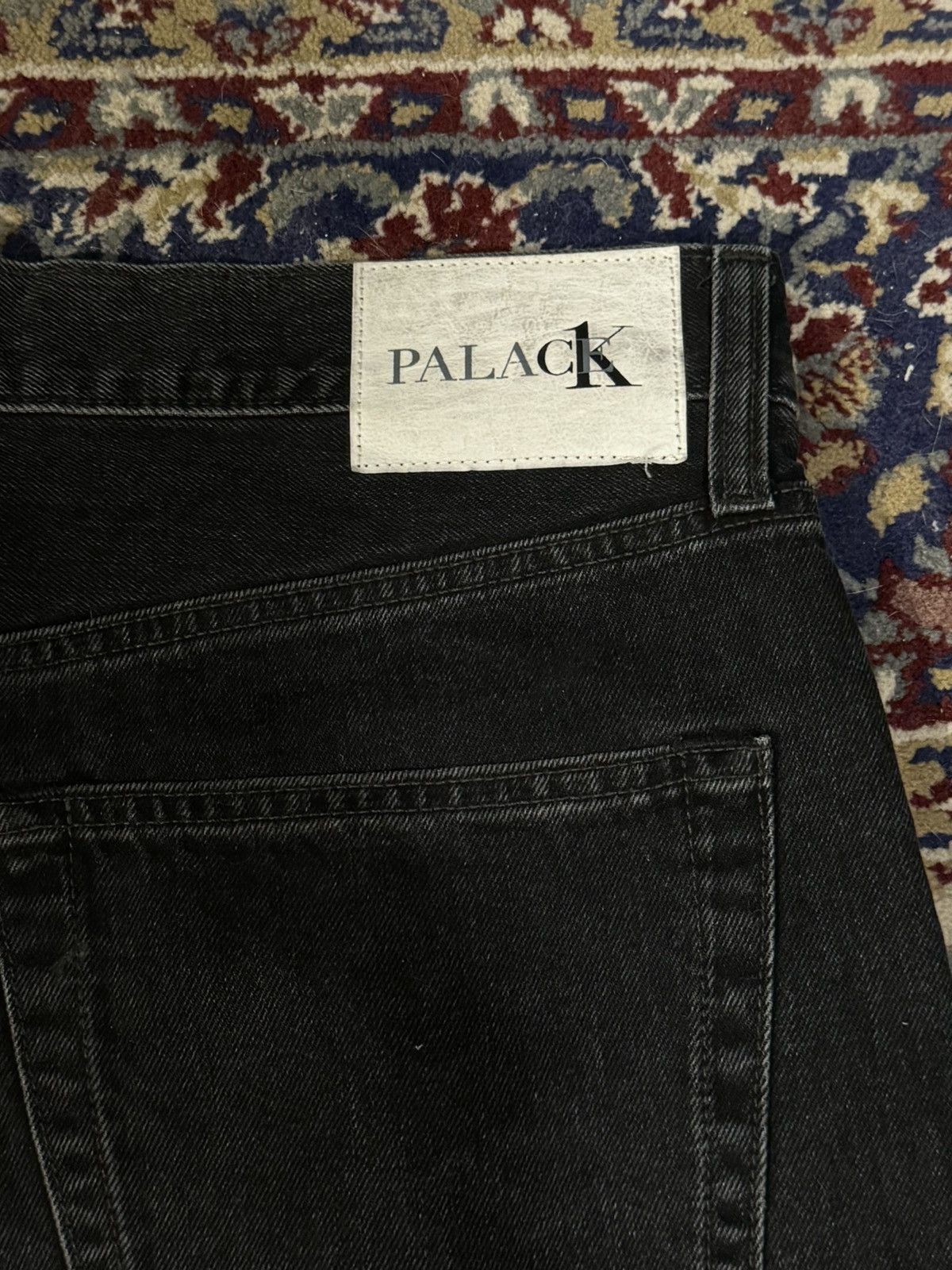 Calvin Klein × Palace Palace x Calvin Klein CK1 Midstone Black Baggy Denim  Jean | Grailed